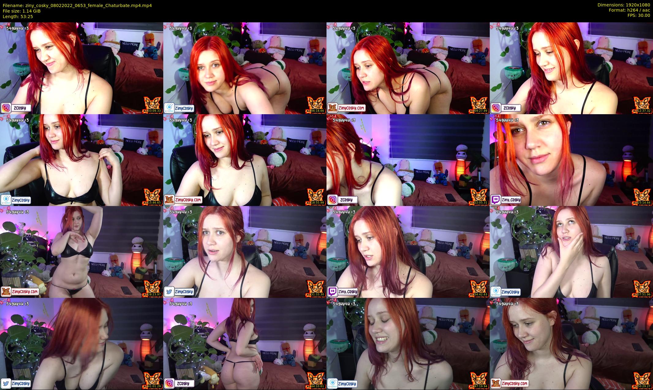 ziny_cosky — 54 minute Chaturbate female cam show recording, 1080p, Feb 8, 2022