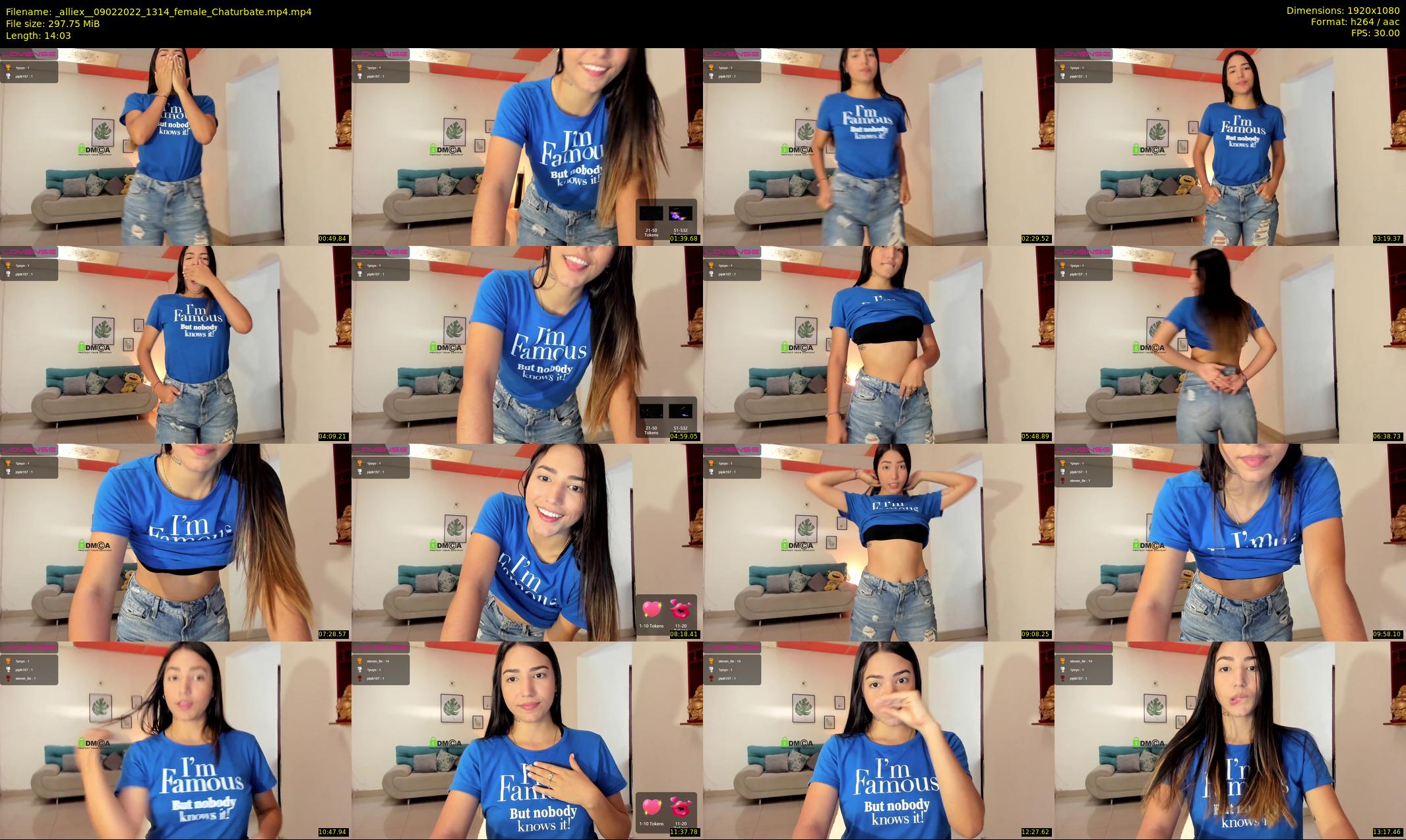 _alliex_ — 15 minute Chaturbate female cam show recording, 1080p, Feb 9, 2022