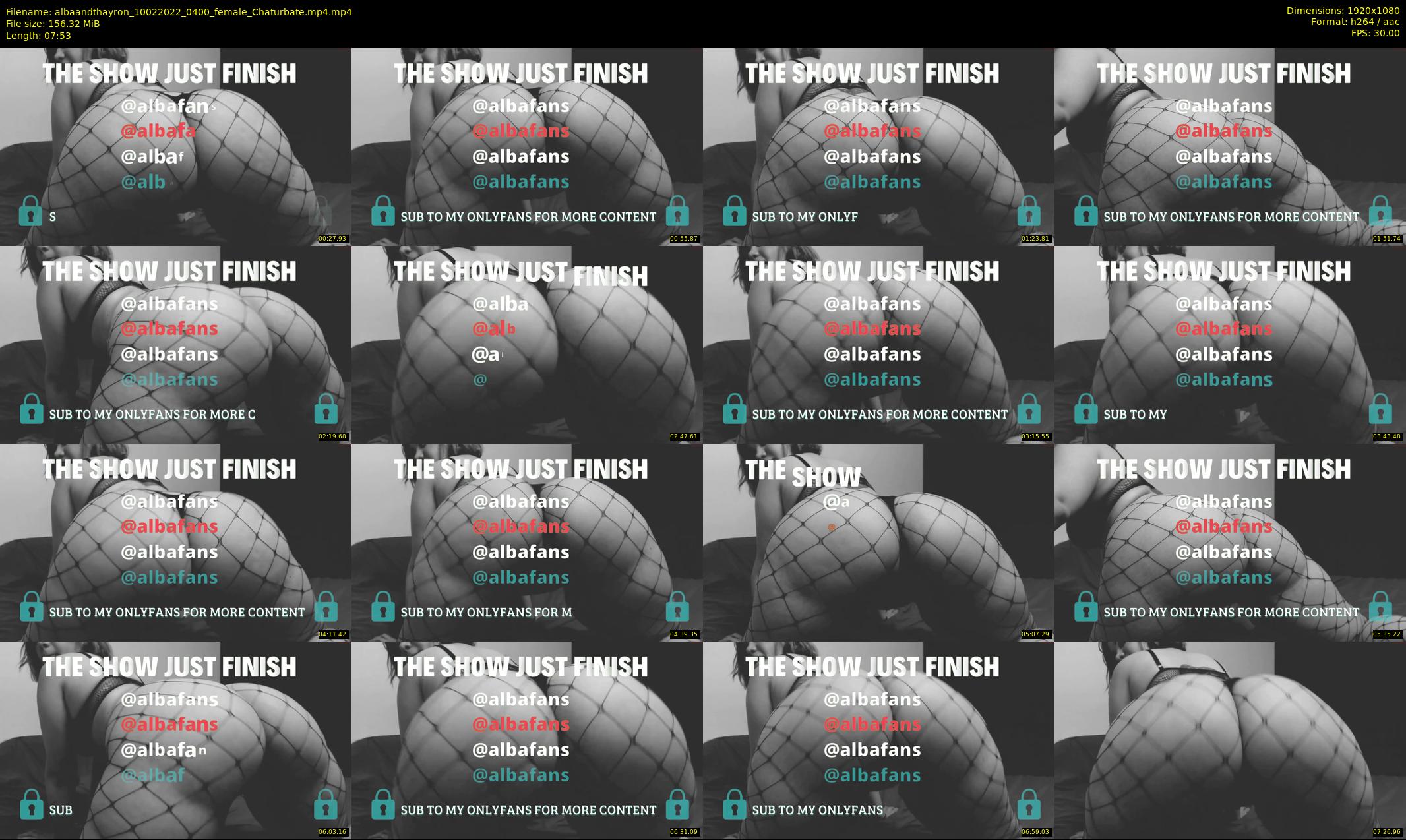 albaandthayron — 8 minute Chaturbate couple cam show recording, 1080p, Feb 10, 2022