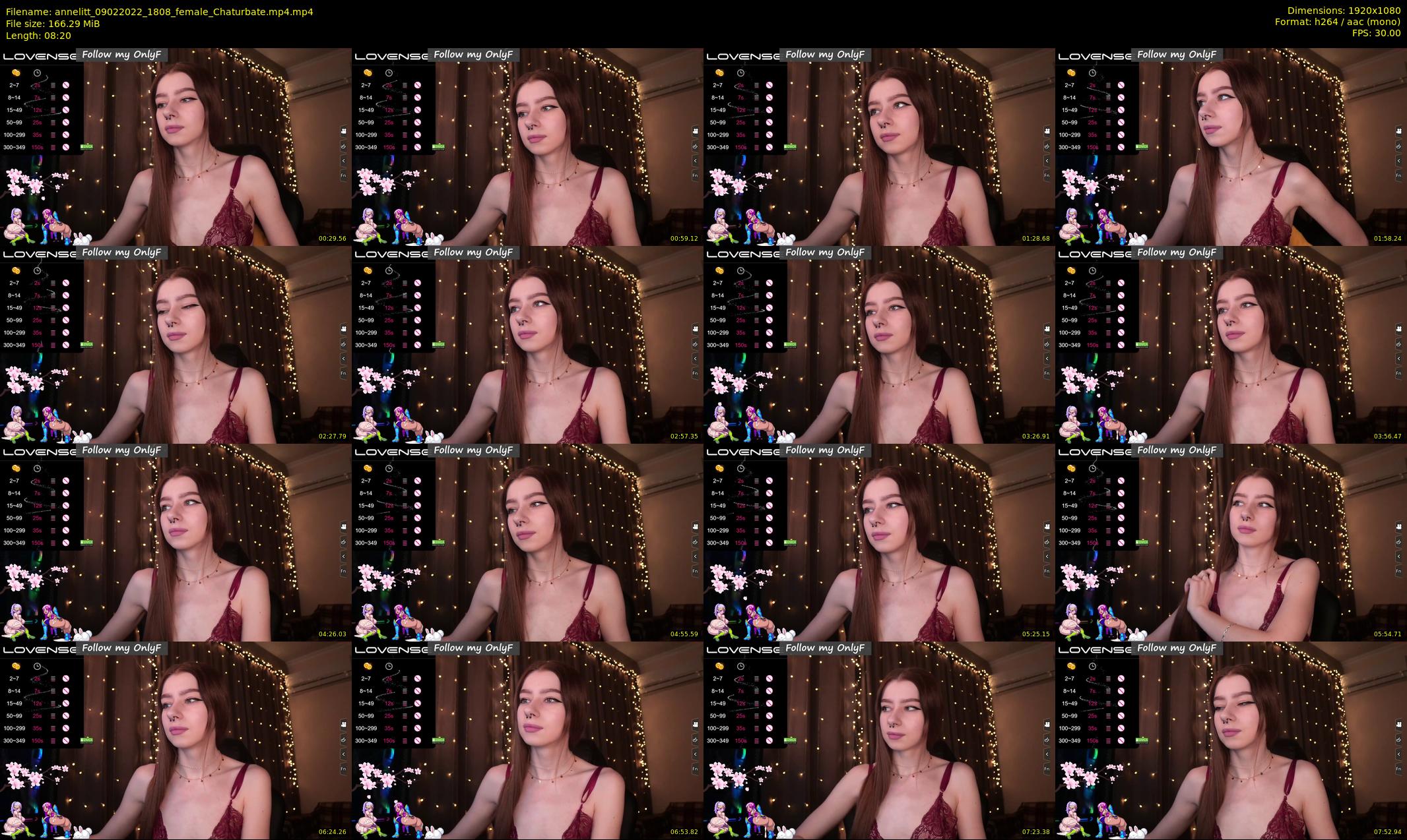 annelitt — 9 minute Chaturbate female cam show recording, 1080p, Feb 9, 2022