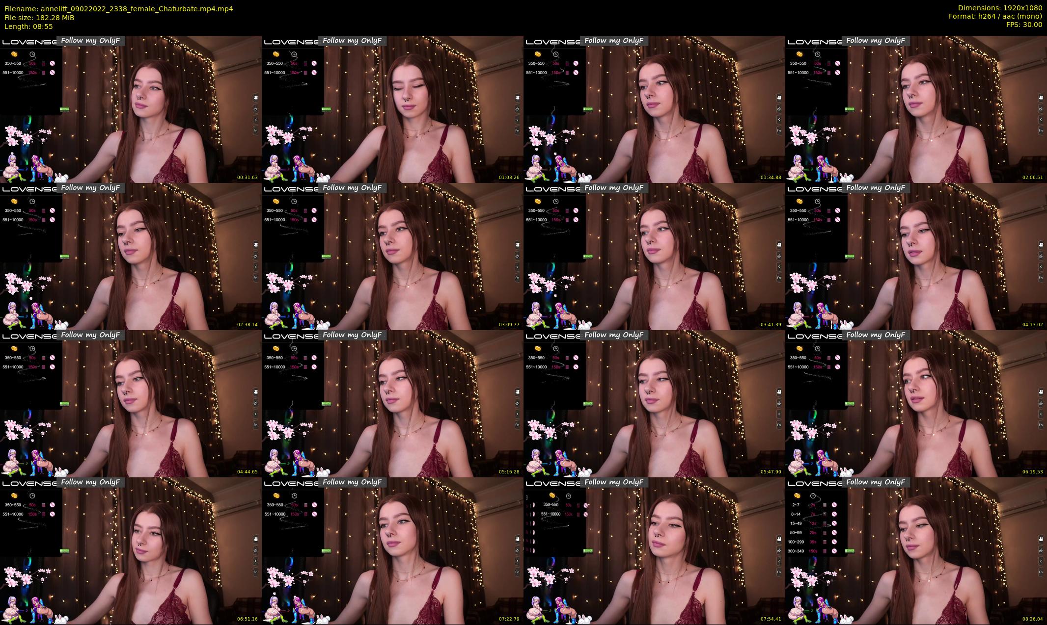 annelitt — 9 minute Chaturbate female cam show recording, 1080p, Feb 9, 2022