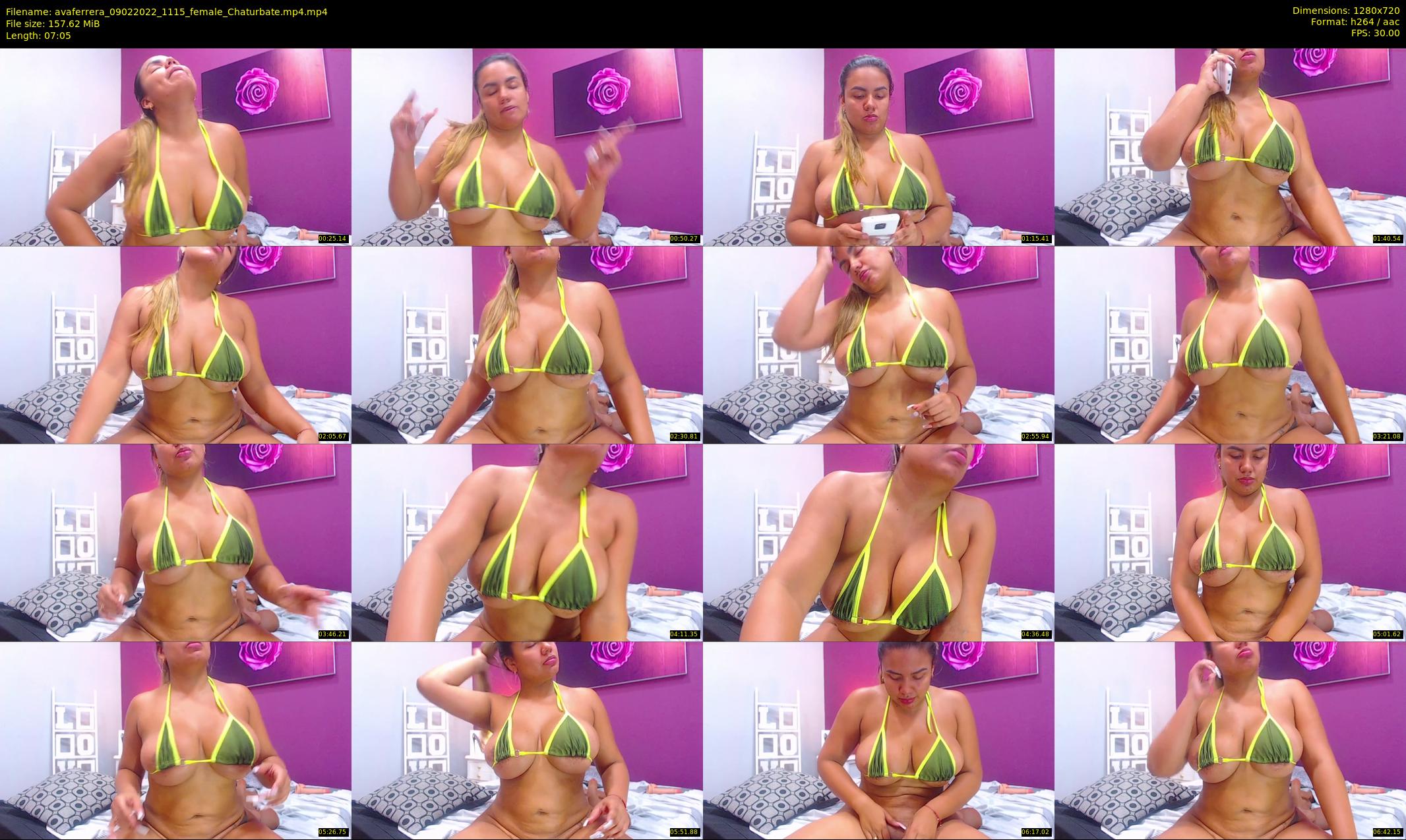 avaferrera — 8 minute Chaturbate female cam show recording, 720p, Feb 9, 2022