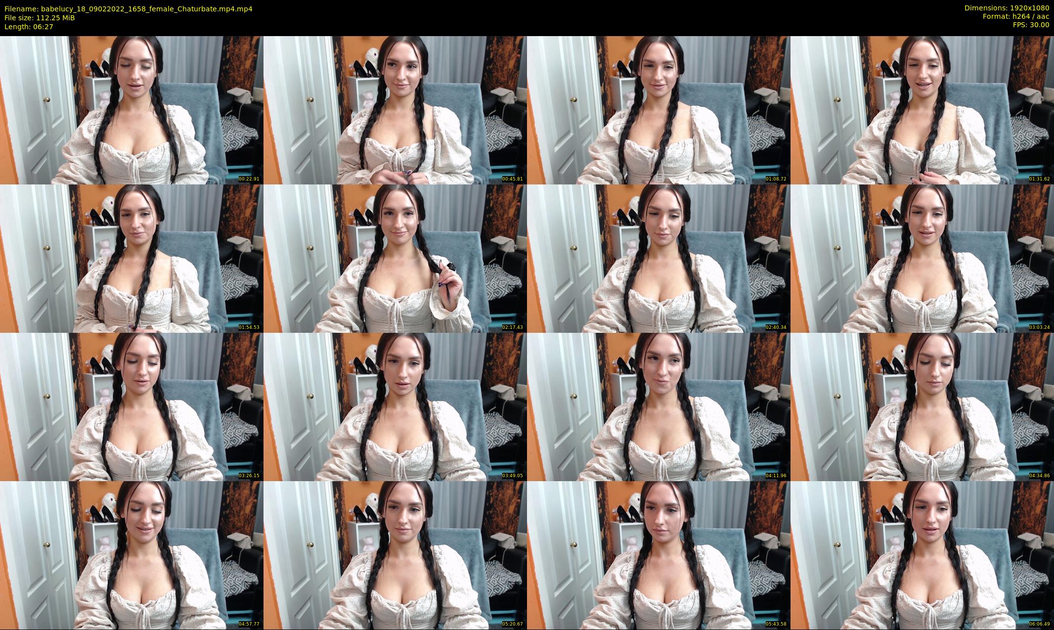babelucy_18 — 7 minute Chaturbate female cam show recording, 1080p, Feb 9, 2022
