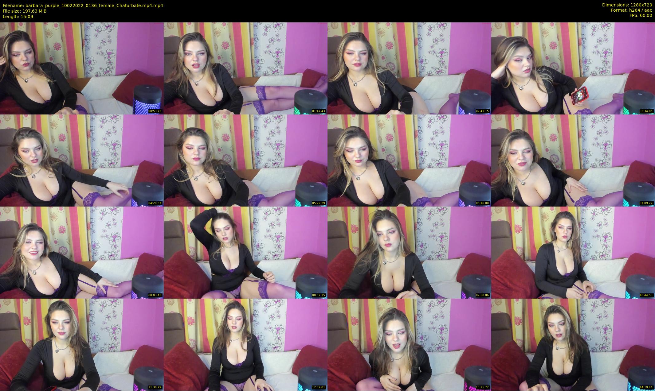 barbara_purple — 16 minute Chaturbate female cam show recording, 720p, Feb 10, 2022