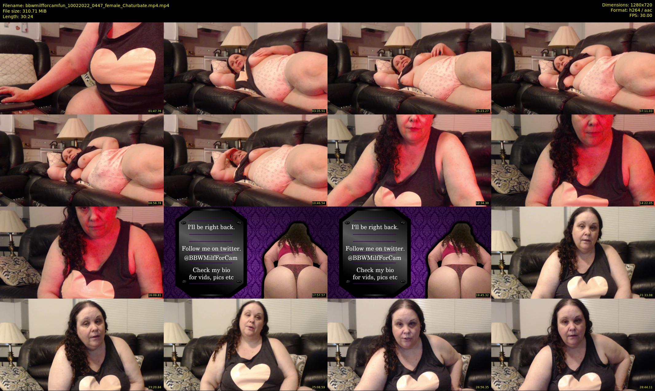 bbwmilfforcamfun — 31 minute Chaturbate female cam show recording, 720p, Feb 10, 2022