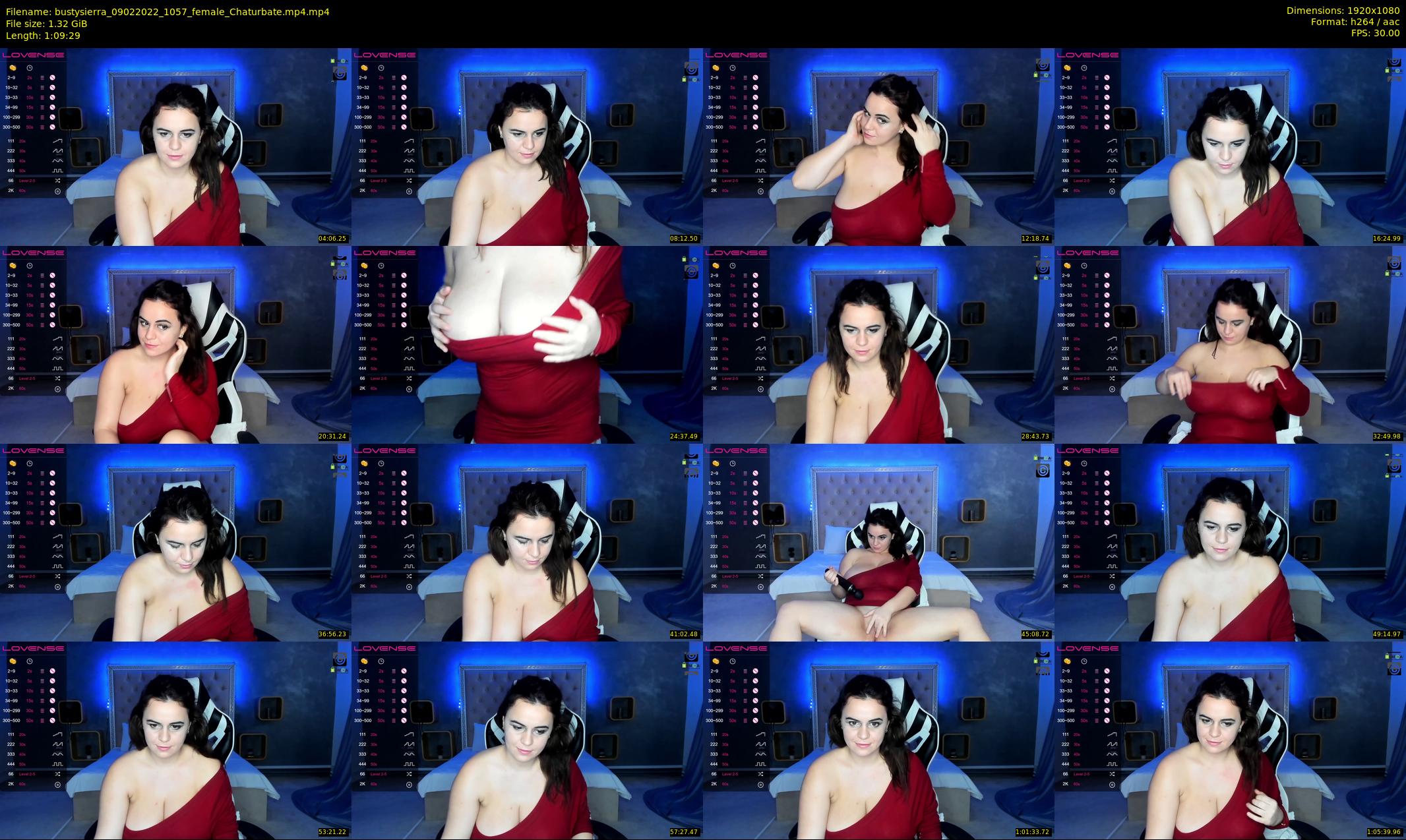 bustysierra — 70 minute Chaturbate female cam show recording, 1080p, Feb 9, 2022