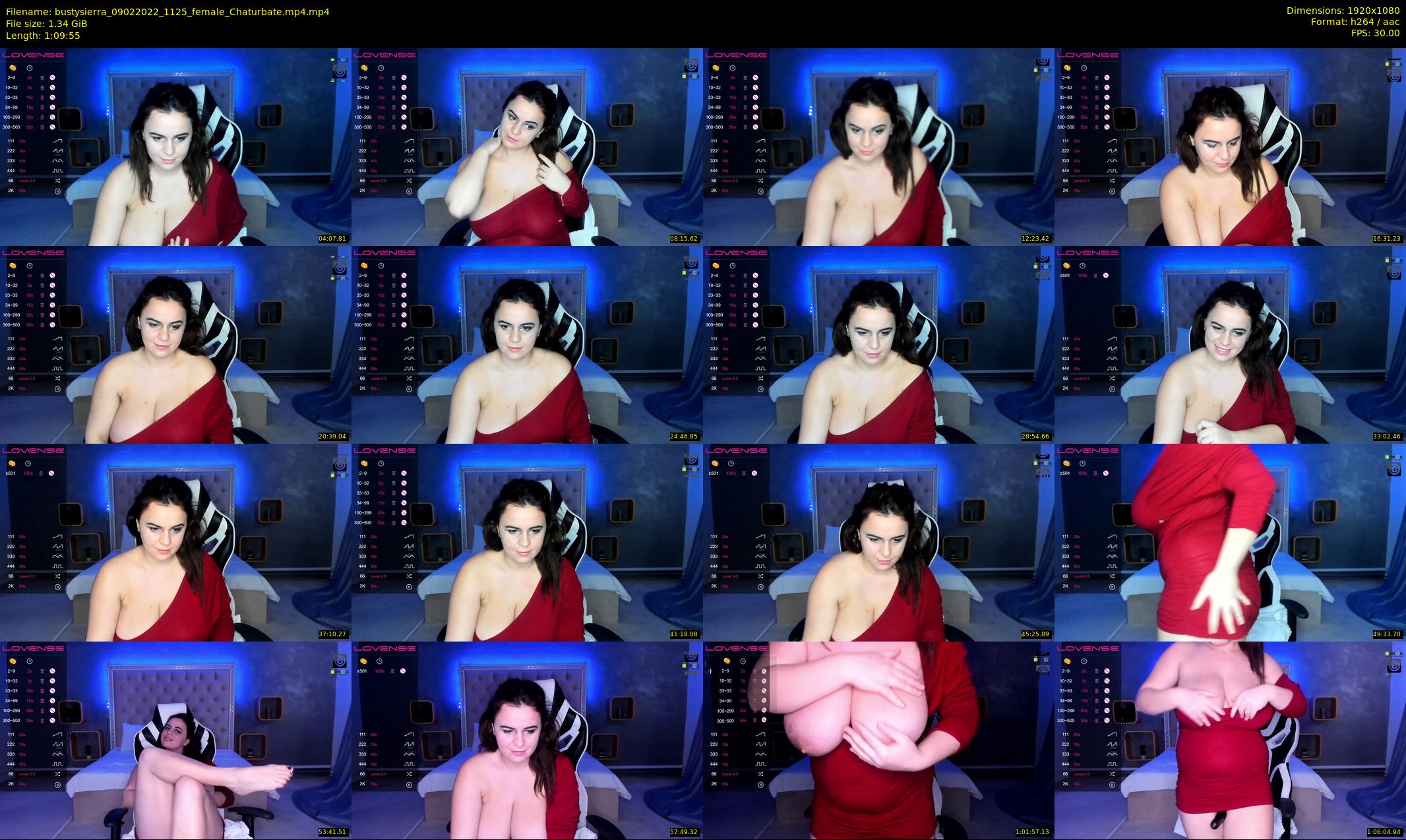 bustysierra — 70 minute Chaturbate female cam show recording, 1080p, Feb 9, 2022