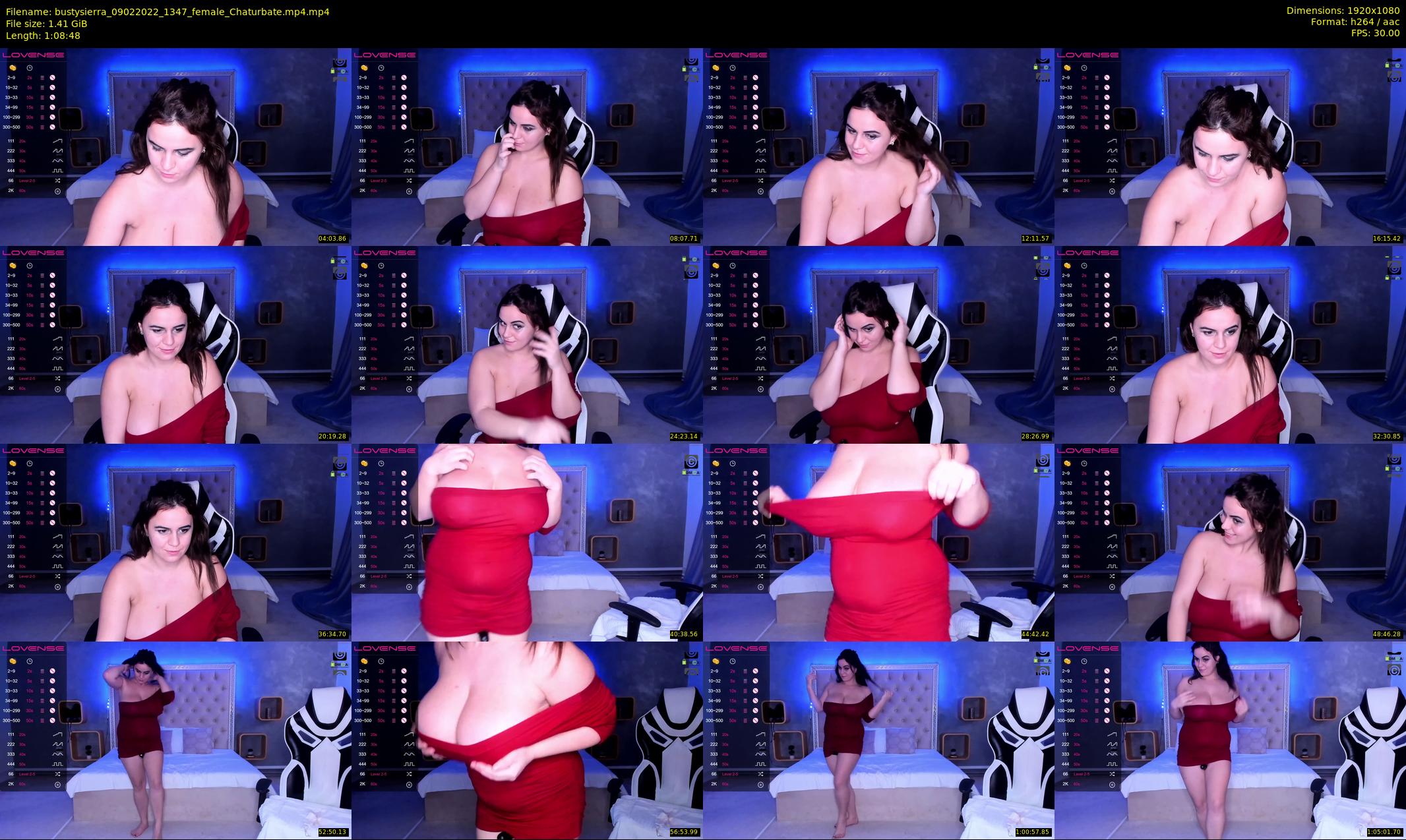 bustysierra — 69 minute Chaturbate female cam show recording, 1080p, Feb 9, 2022