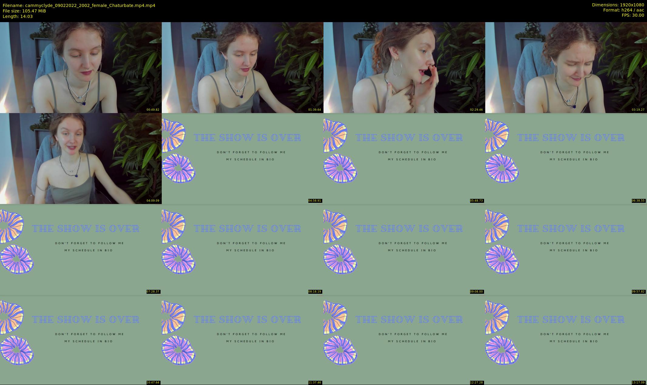 cammyclyde — 15 minute Chaturbate female cam show recording, 1080p, Feb 9, 2022