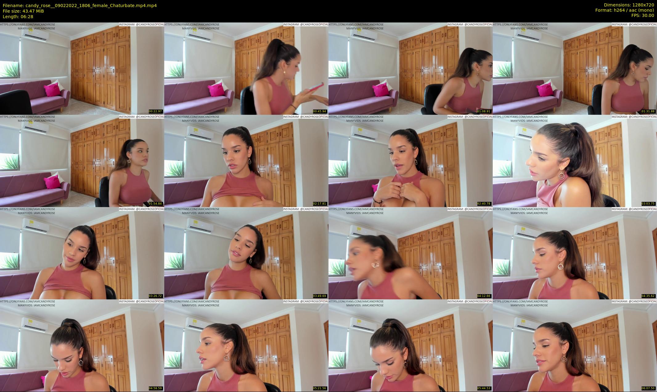 candy_rose_ — 7 minute Chaturbate female cam show recording, 720p, Feb 9, 2022