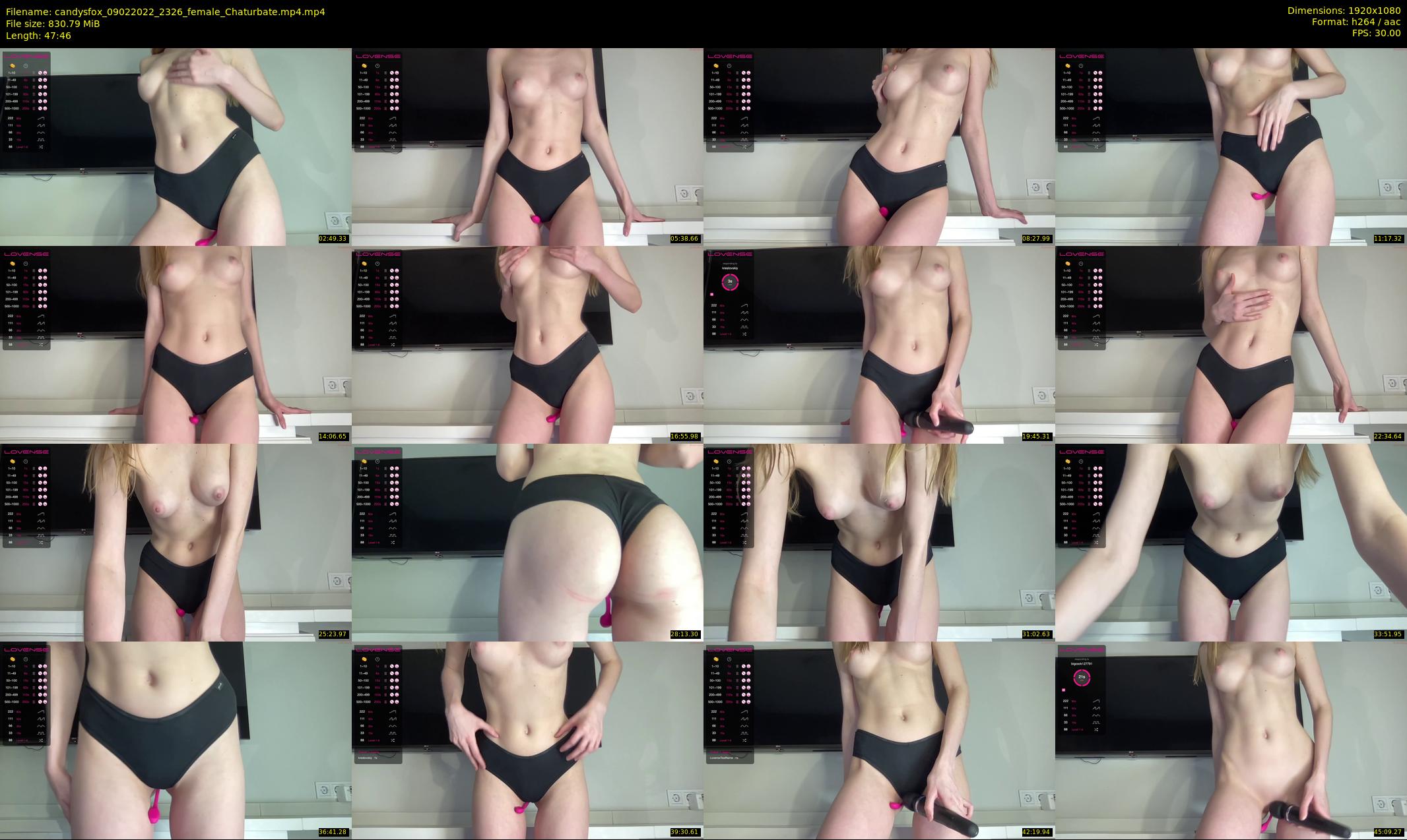 candysfox — 48 minute Chaturbate female cam show recording, 1080p, Feb 9, 2022