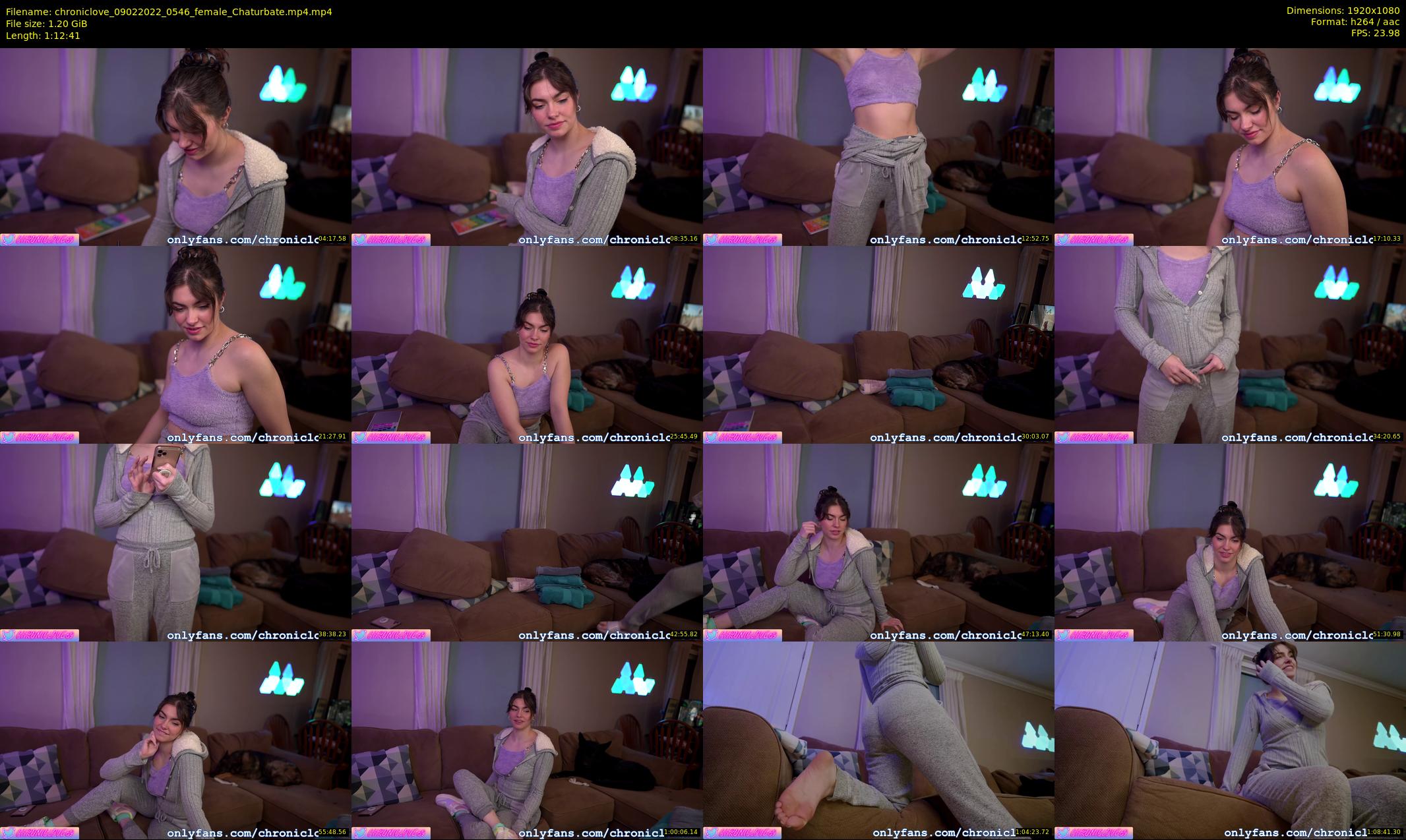 chroniclove — 73 minute Chaturbate female cam show recording, 1080p, Feb 9, 2022