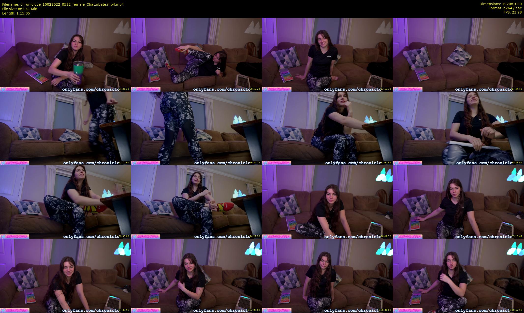 chroniclove — 76 minute Chaturbate female cam show recording, 1080p, Feb 10, 2022
