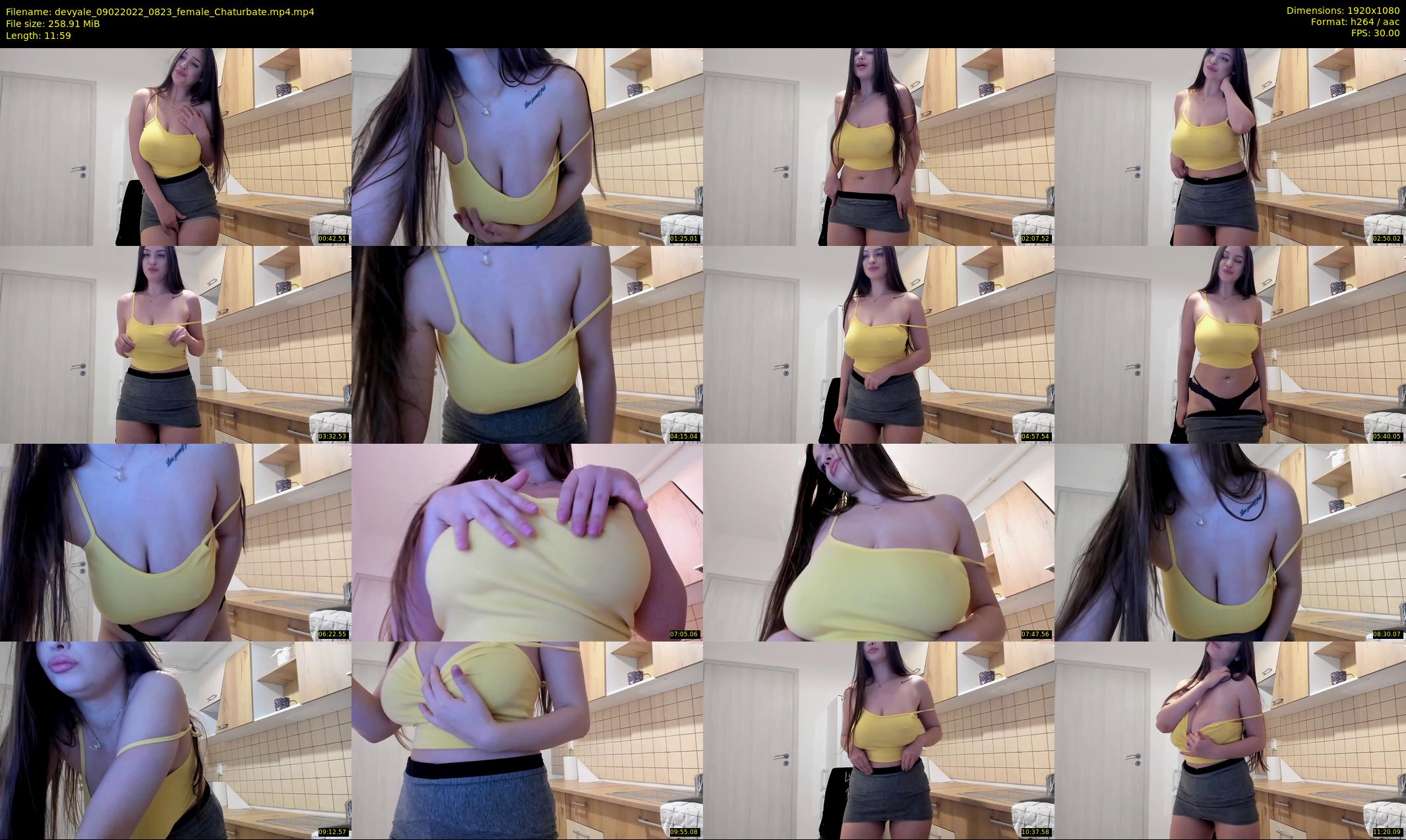 devyale — 12 minute Chaturbate female cam show recording, 1080p, Feb 9, 2022