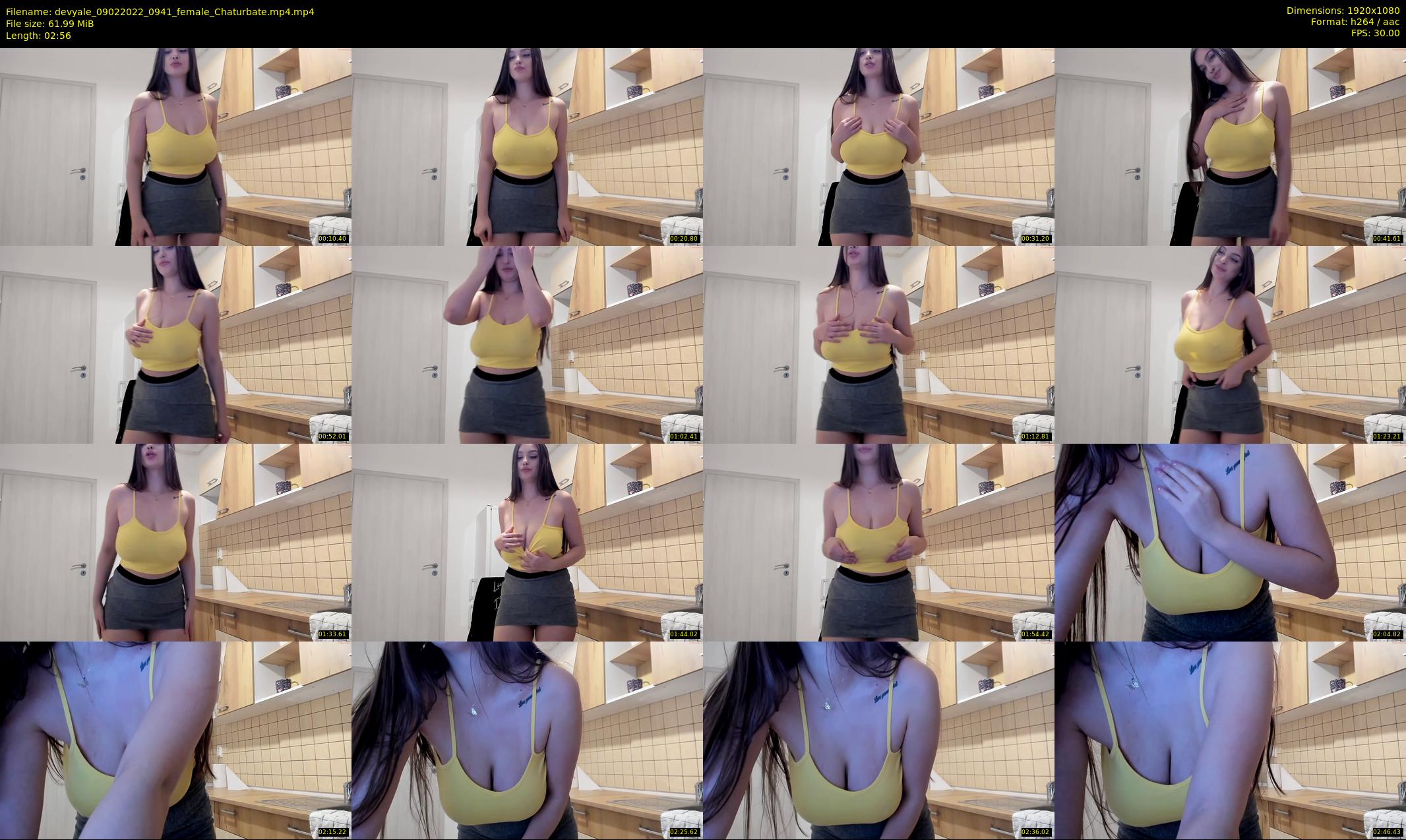 devyale — 3 minute Chaturbate female cam show recording, 1080p, Feb 9, 2022