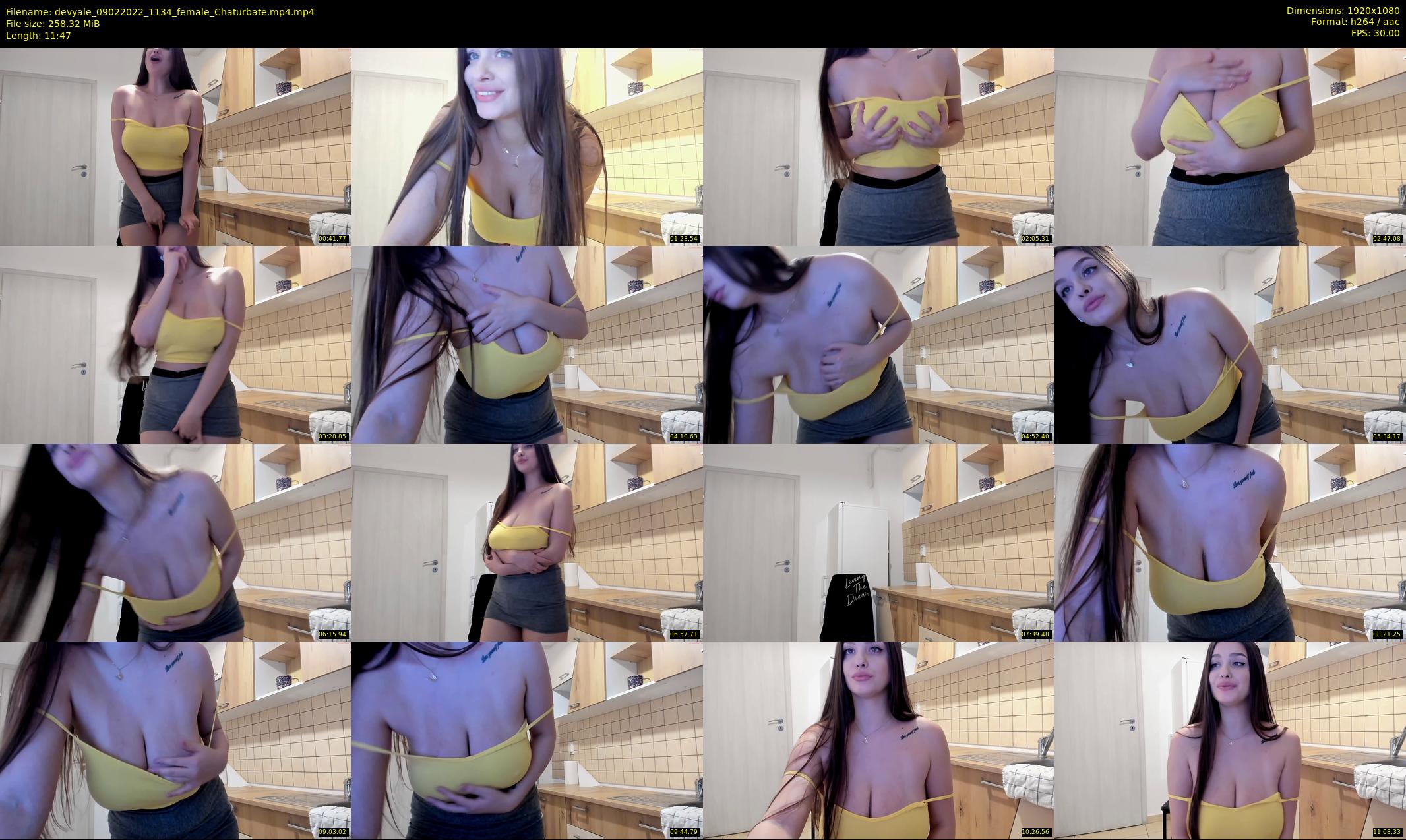 devyale — 12 minute Chaturbate female cam show recording, 1080p, Feb 9, 2022