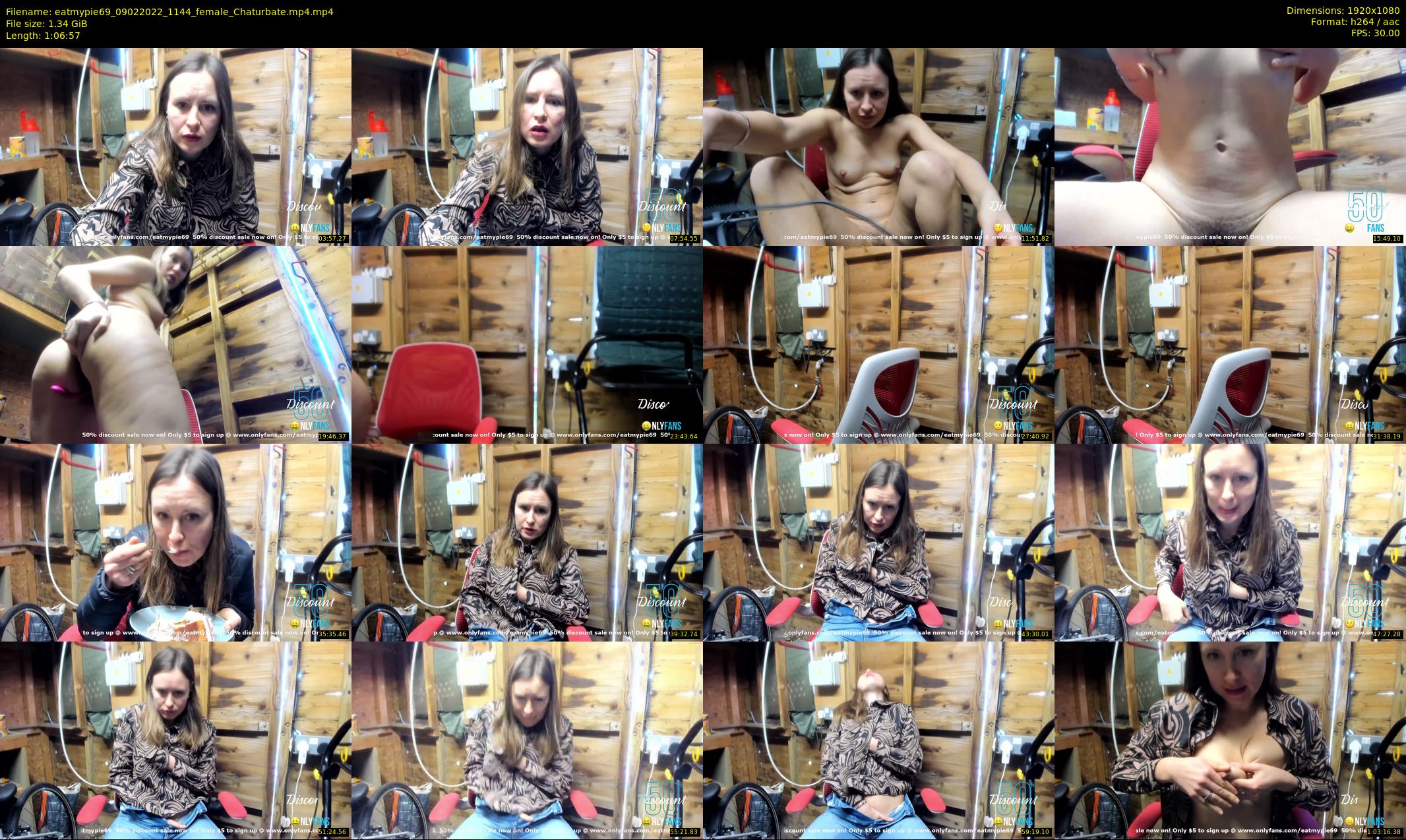 eatmypie69 — 67 minute Chaturbate female cam show recording, 1080p, Feb 9, 2022