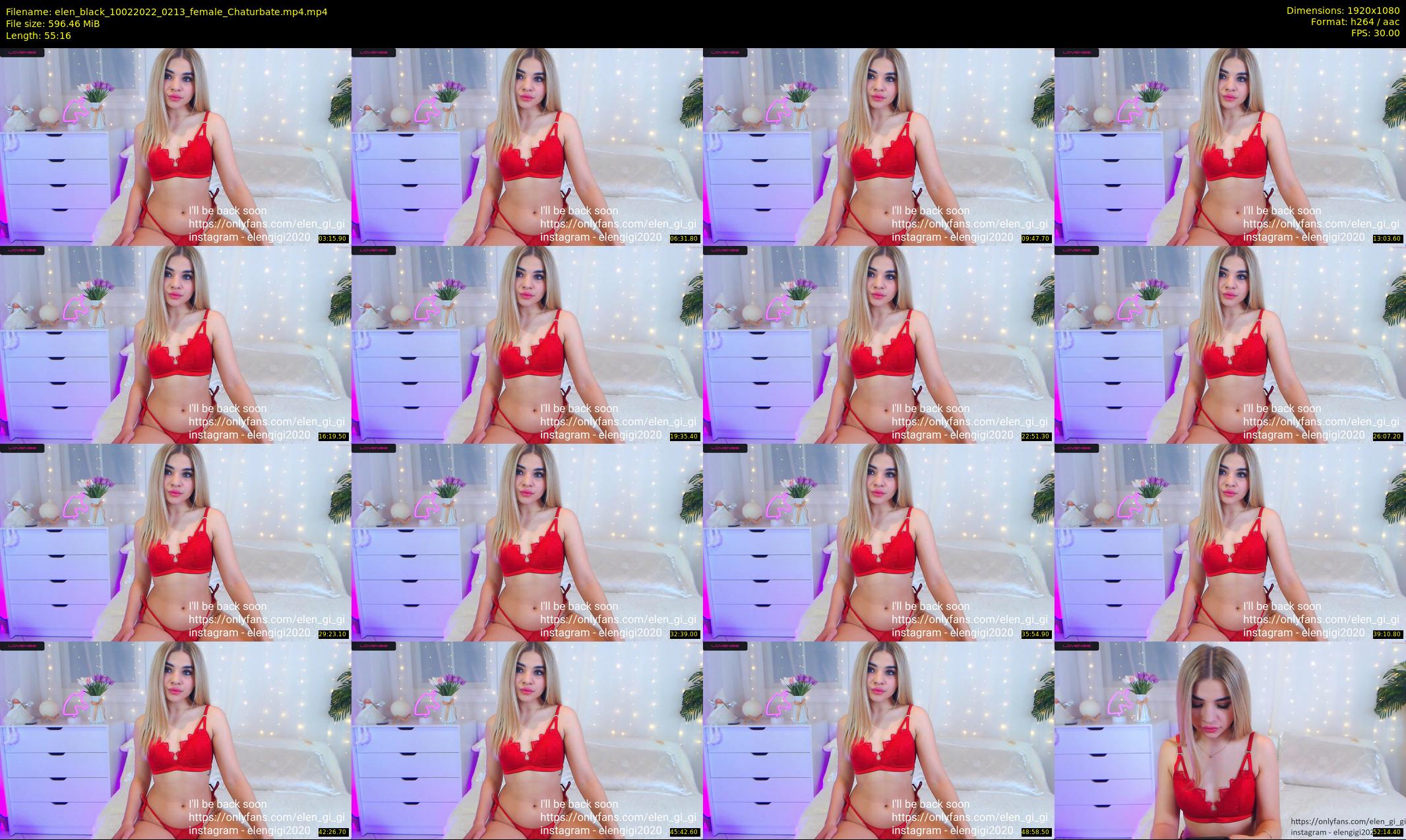 elen_black — 56 minute Chaturbate female cam show recording, 1080p, Feb 10, 2022