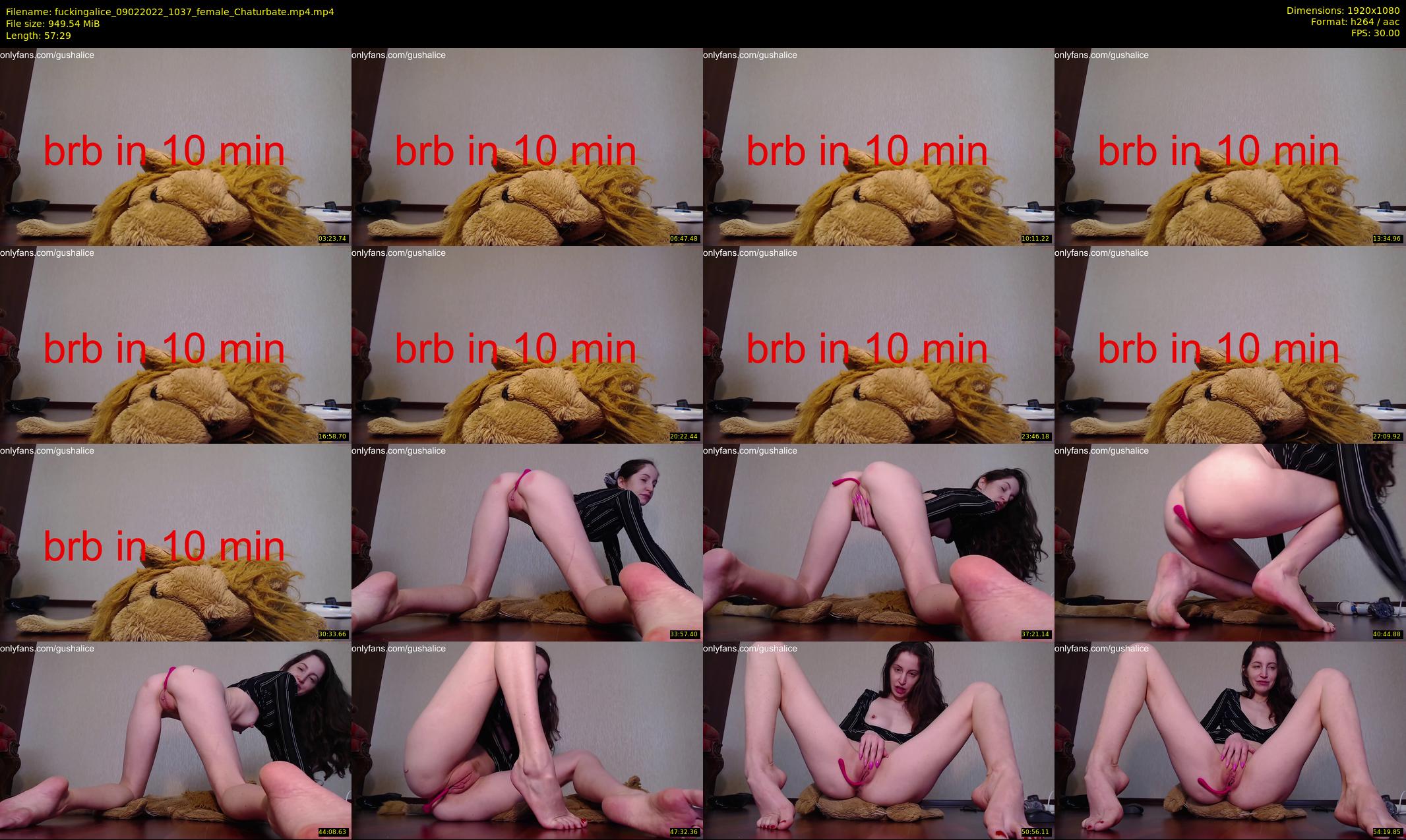 fuckingalice — 58 minute Chaturbate female cam show recording, 1080p, Feb 9, 2022