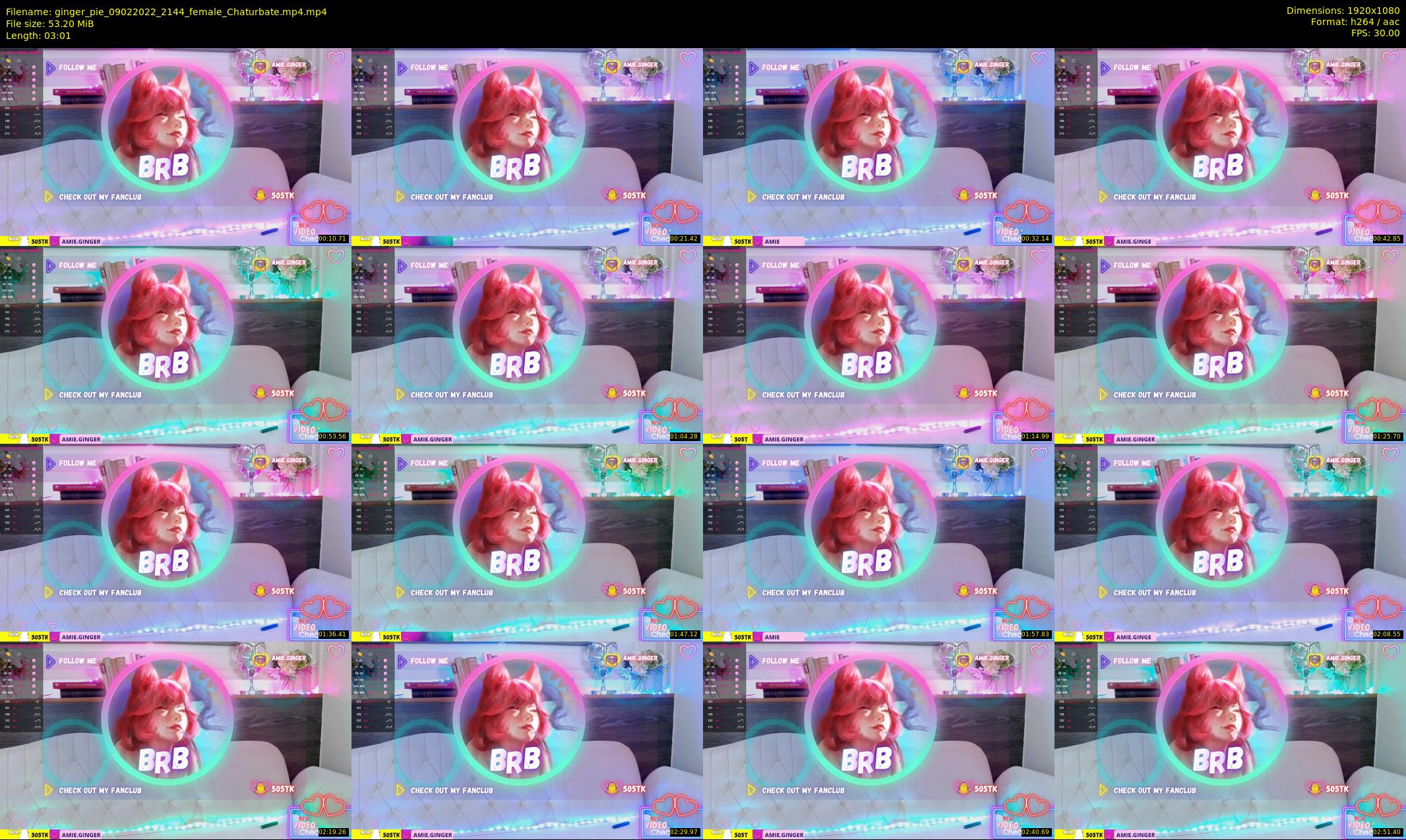 ginger_pie — 4 minute Chaturbate female cam show recording, 1080p, Feb 9, 2022