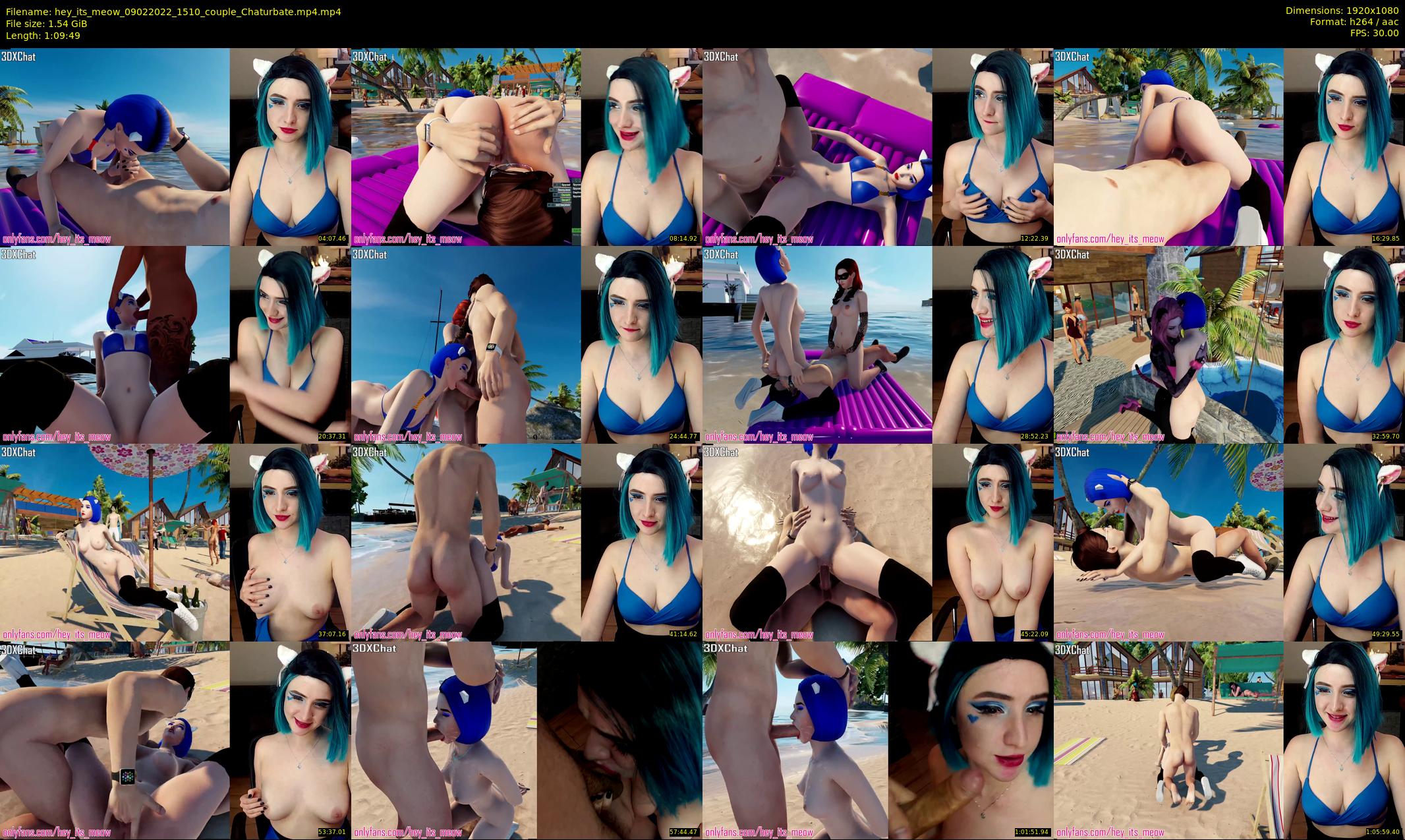 hey_its_meow — 70 minute Chaturbate couple cam show recording, 1080p, Feb 9, 2022
