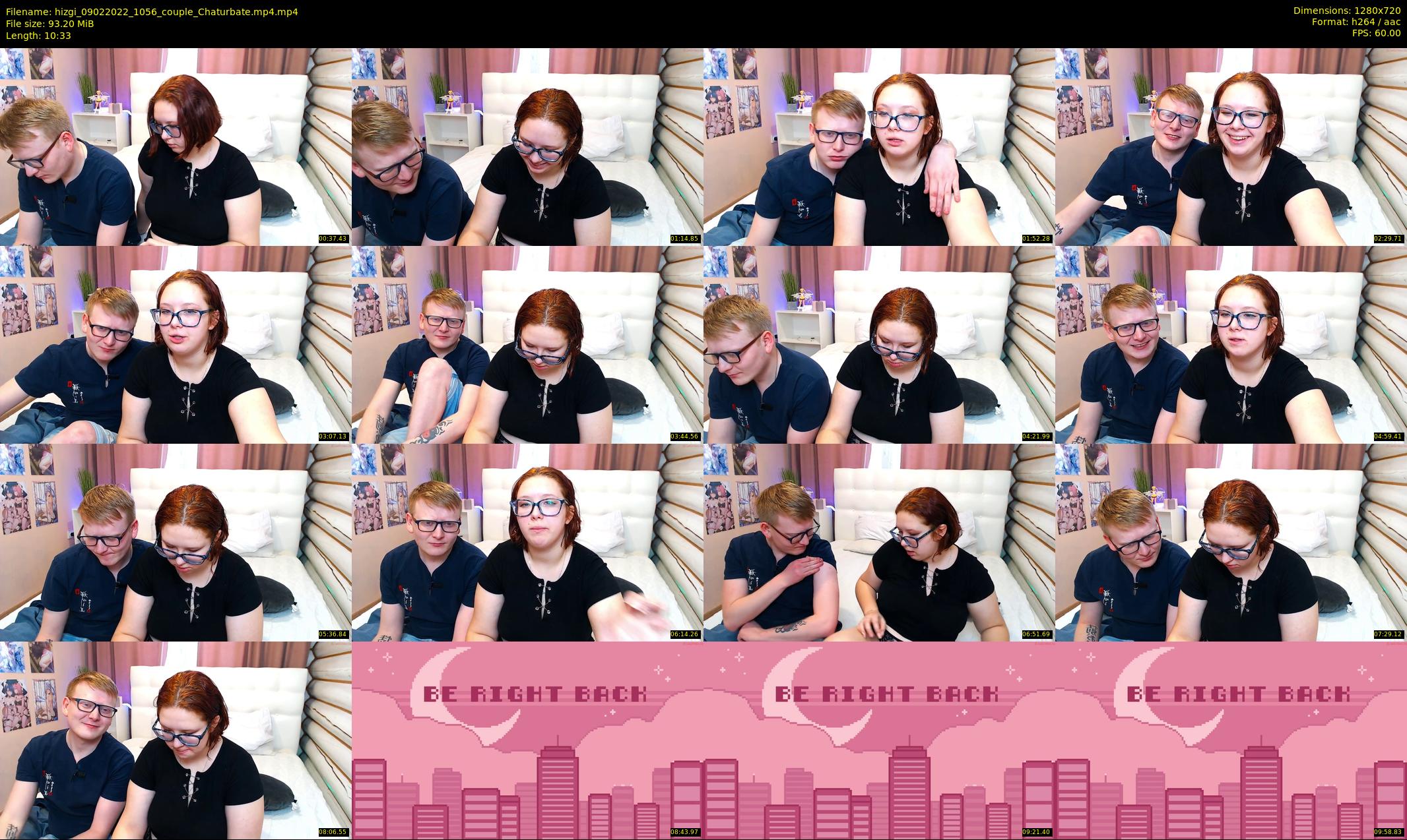 hizgi — 11 minute Chaturbate couple cam show recording, 720p, Feb 9, 2022