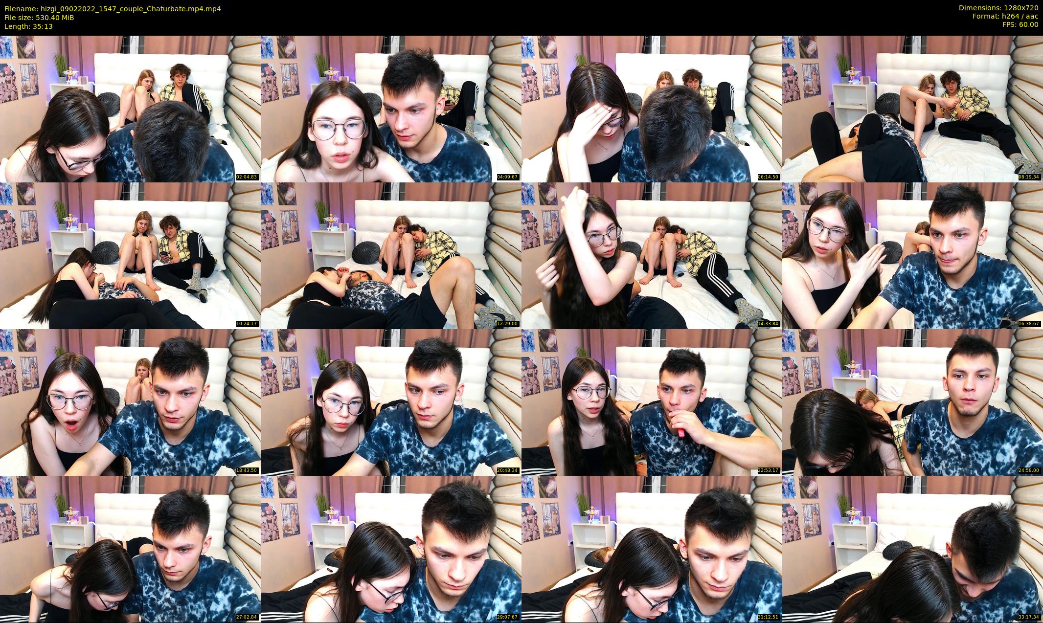 hizgi — 36 minute Chaturbate couple cam show recording, 720p, Feb 9, 2022