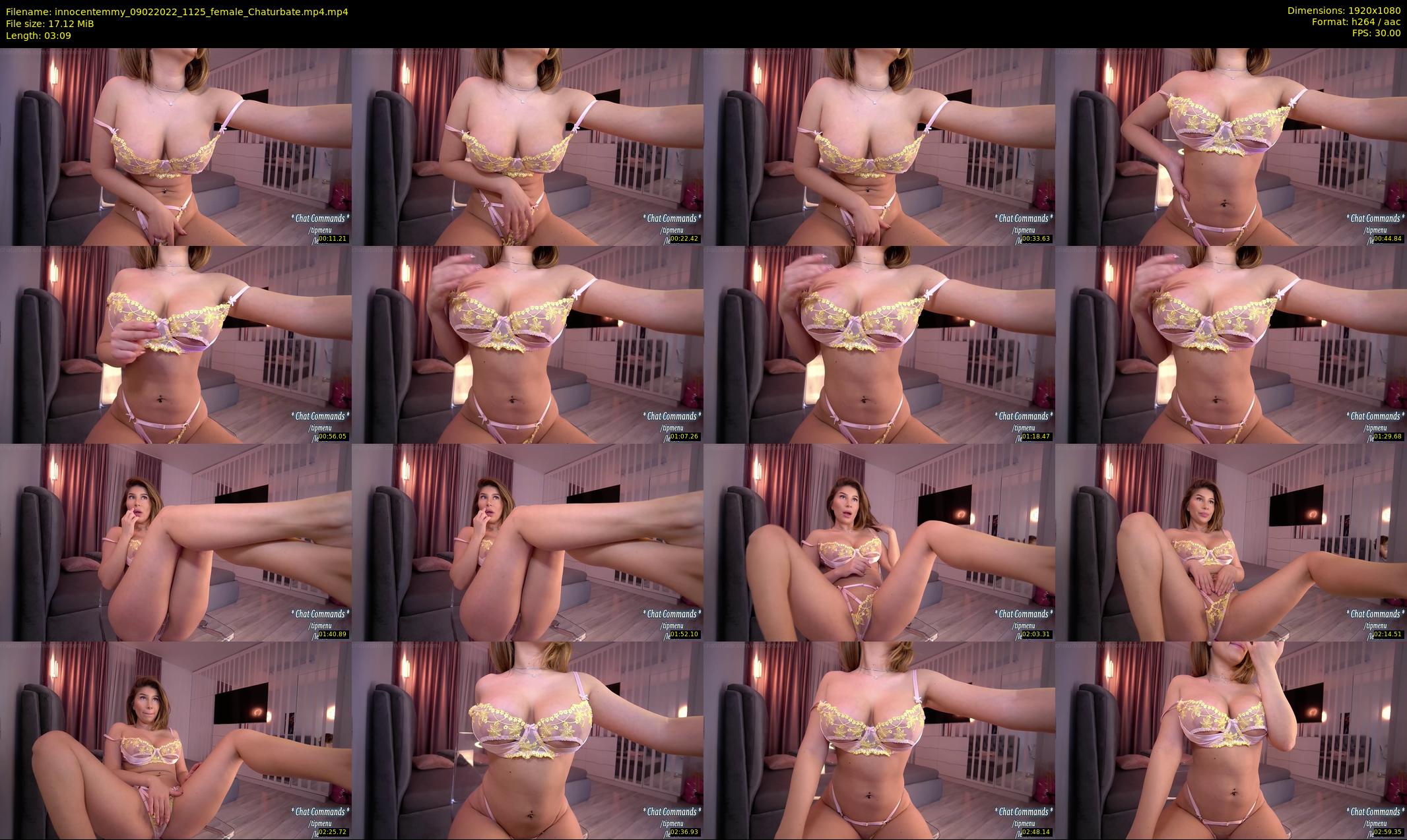 innocentemmy — 4 minute Chaturbate female cam show recording, 1080p, Feb 9, 2022