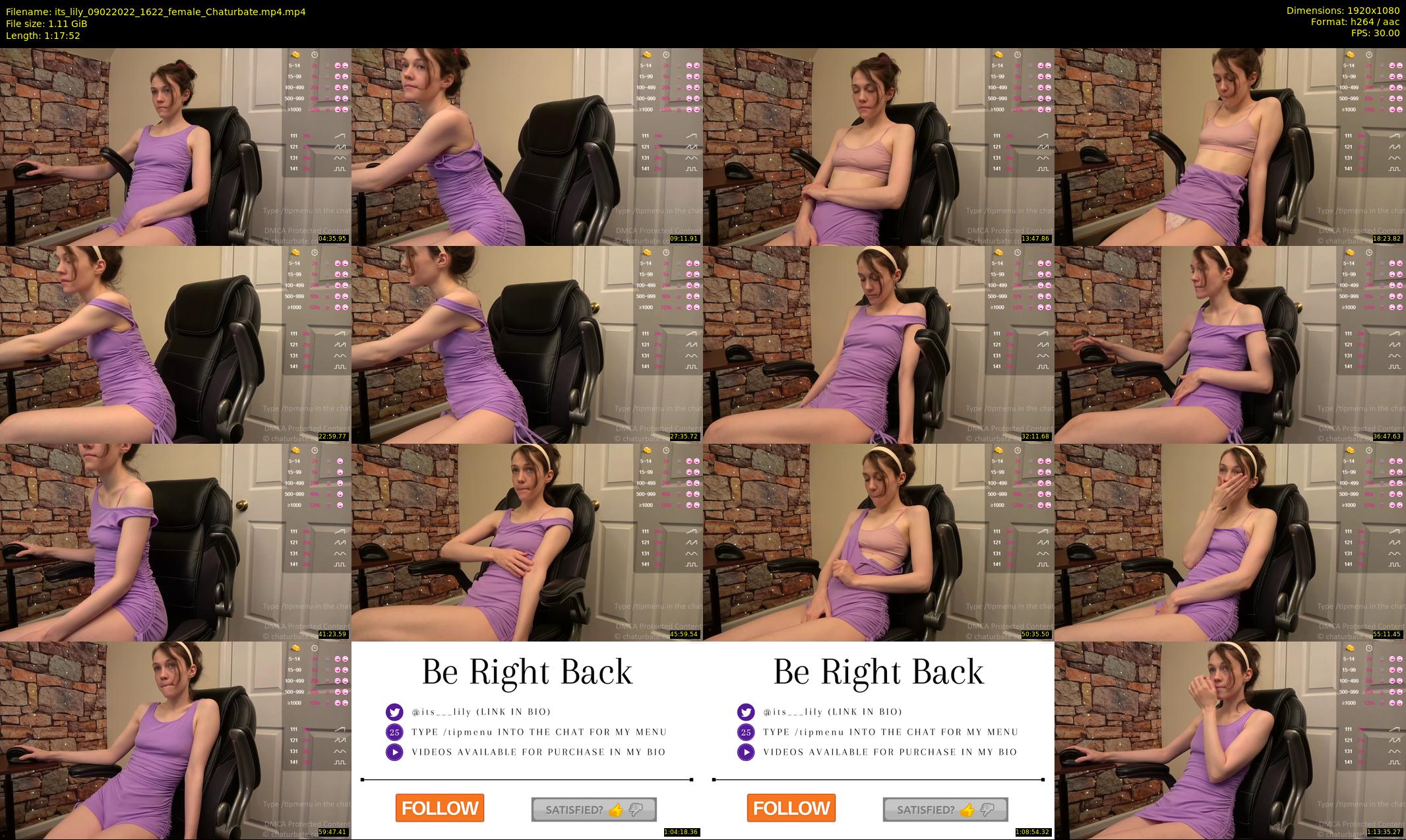 its_lily — 78 minute Chaturbate female cam show recording, 1080p, Feb 9, 2022