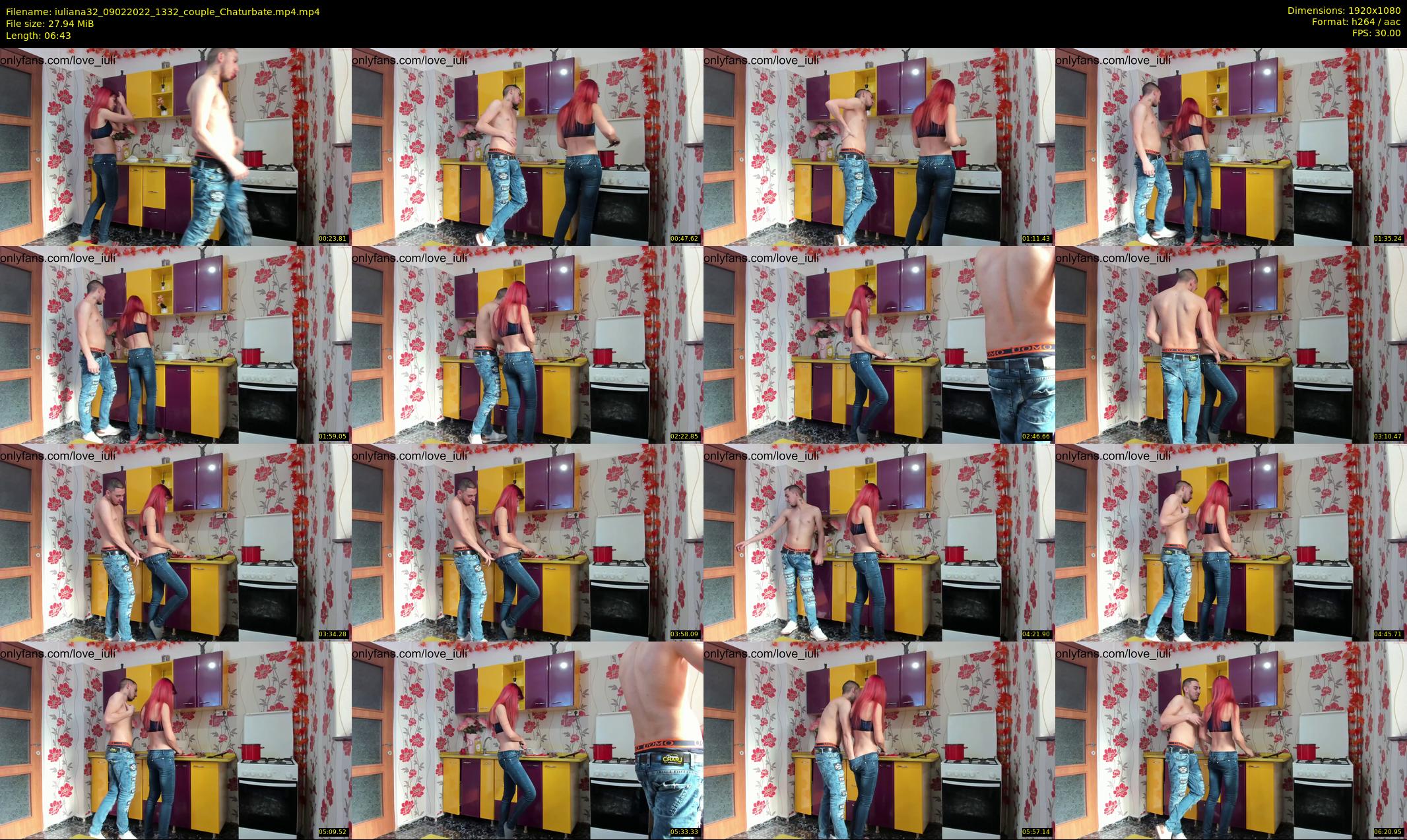 iuliana32 — 7 minute Chaturbate couple cam show recording, 1080p, Feb 9, 2022