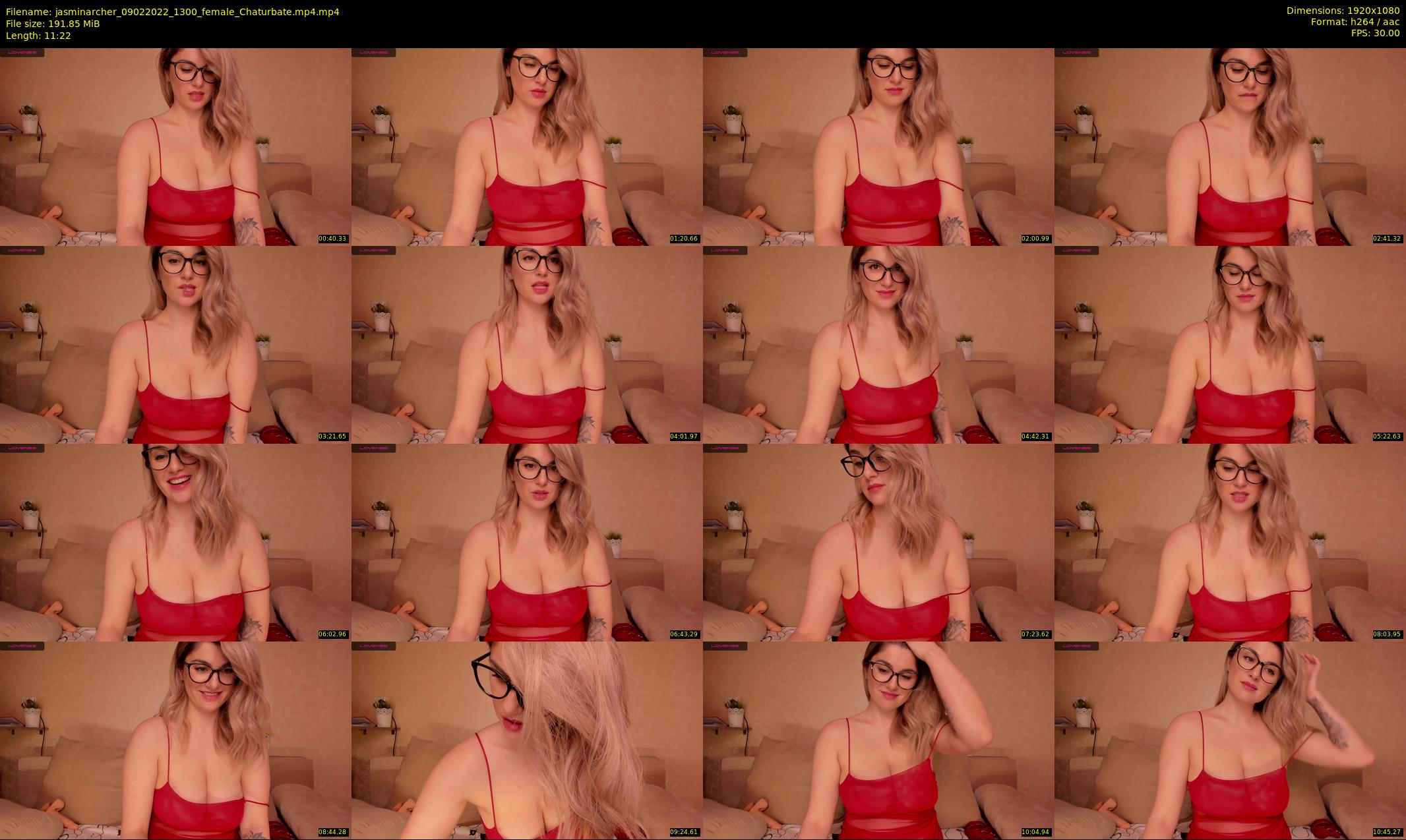 jasminarcher — 12 minute Chaturbate female cam show recording, 1080p, Feb 9, 2022