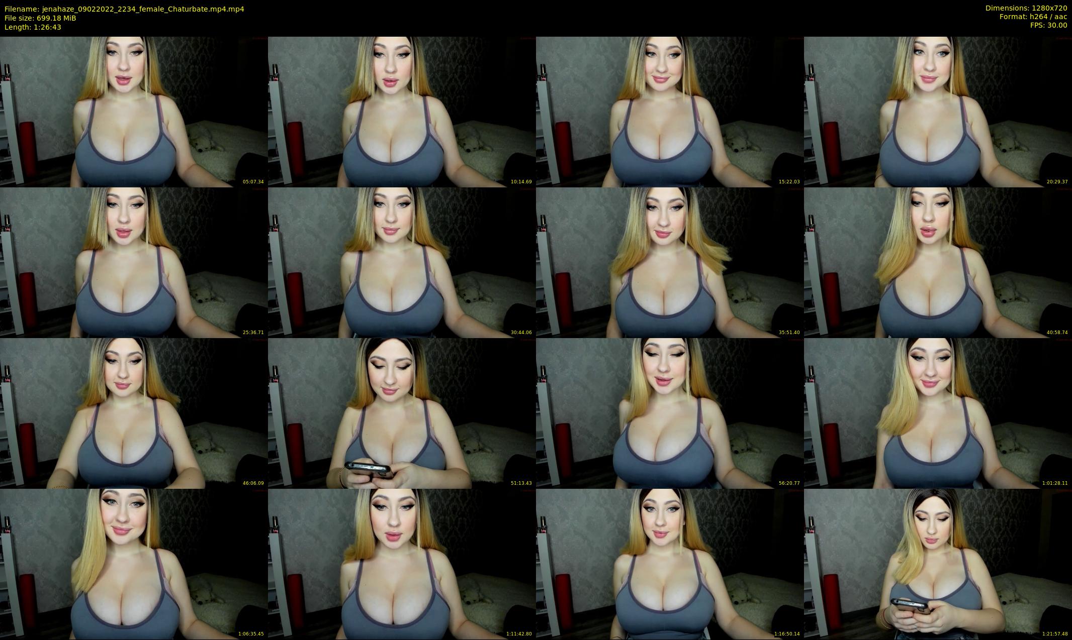 jenahaze — 87 minute Chaturbate female cam show recording, 720p, Feb 9, 2022