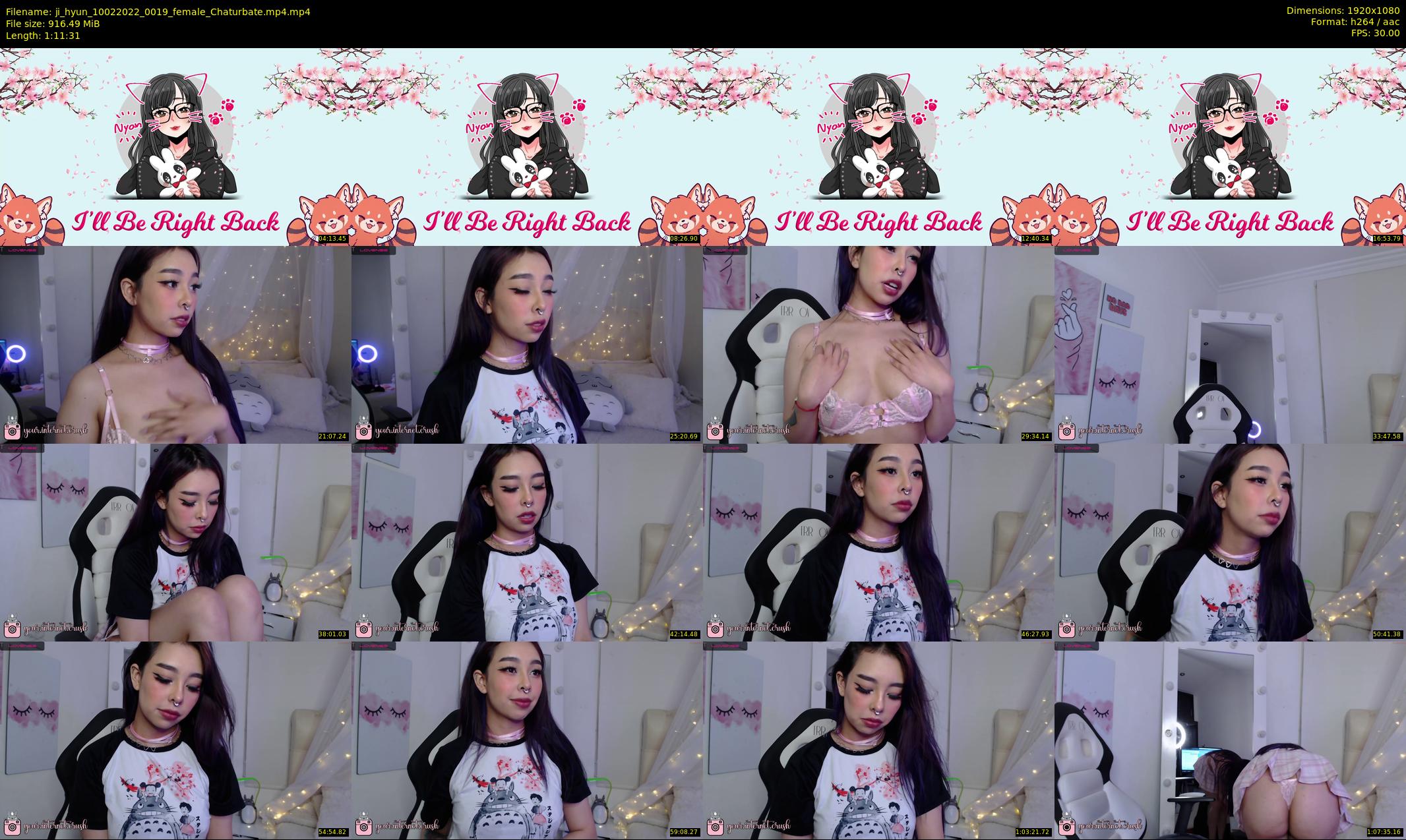 ji_hyun — 72 minute Chaturbate female cam show recording, 1080p, Feb 10, 2022