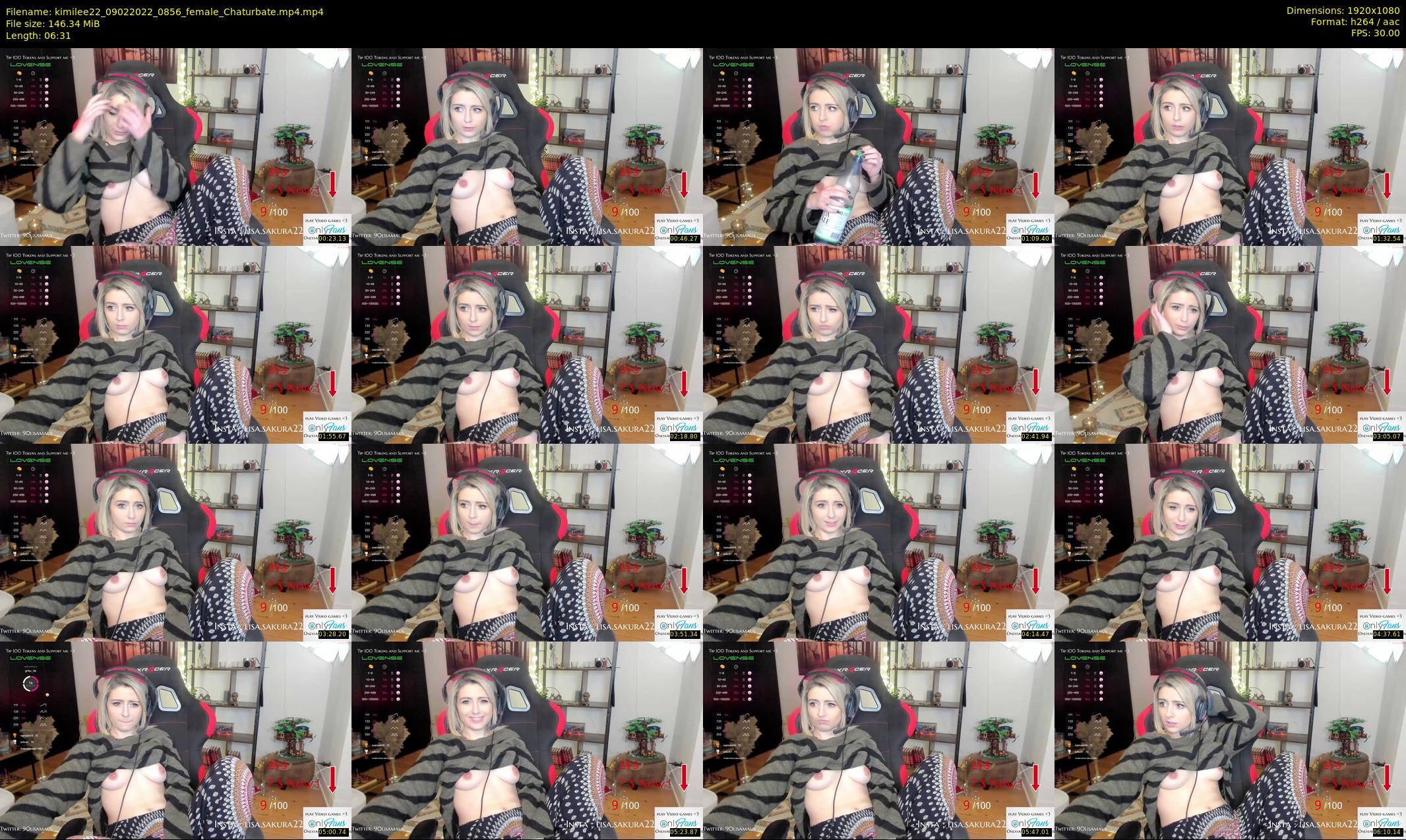 kimilee22 — 7 minute Chaturbate female cam show recording, 1080p, Feb 9, 2022