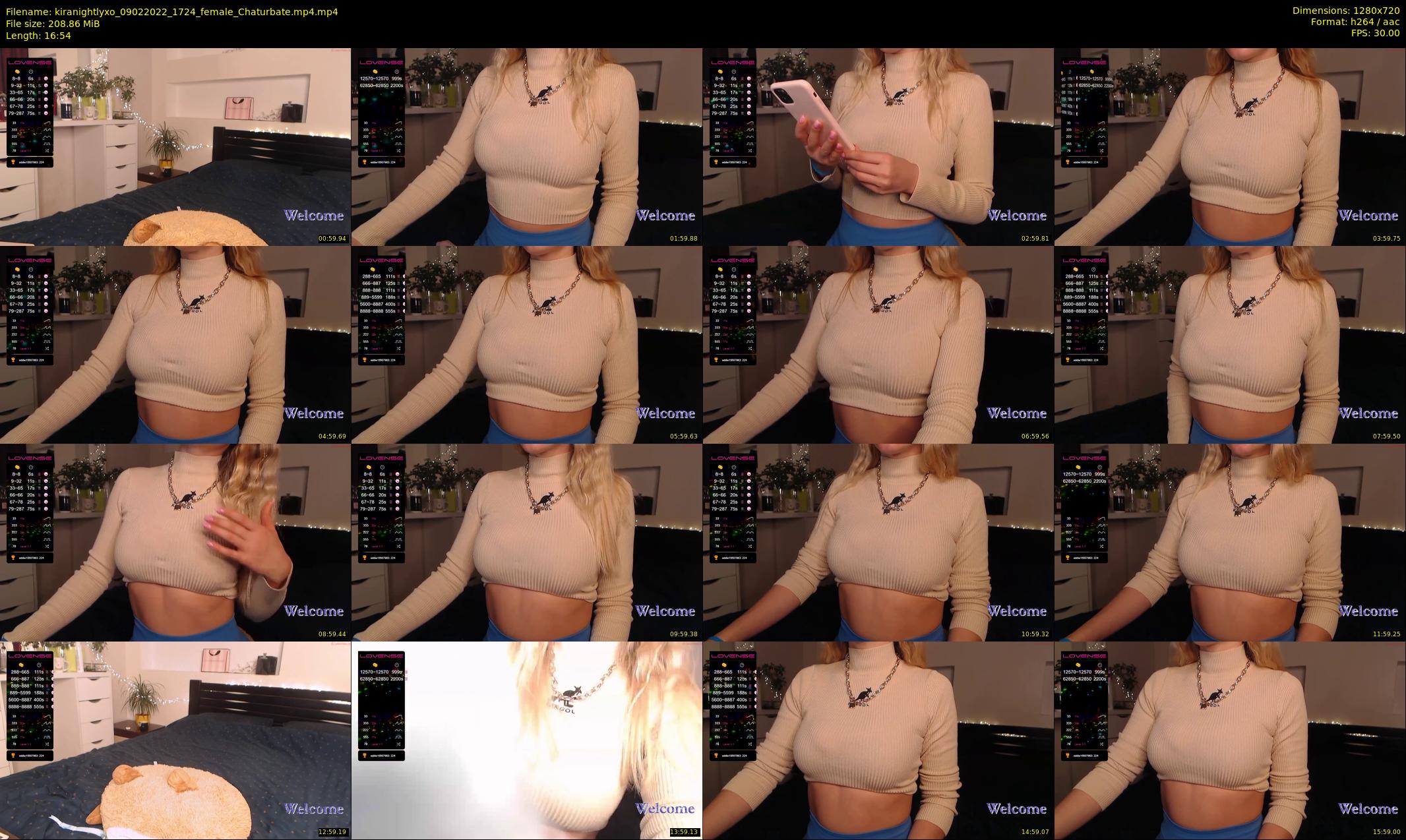 kiranightlyxo — 17 minute Chaturbate female cam show recording, 720p, Feb 9, 2022