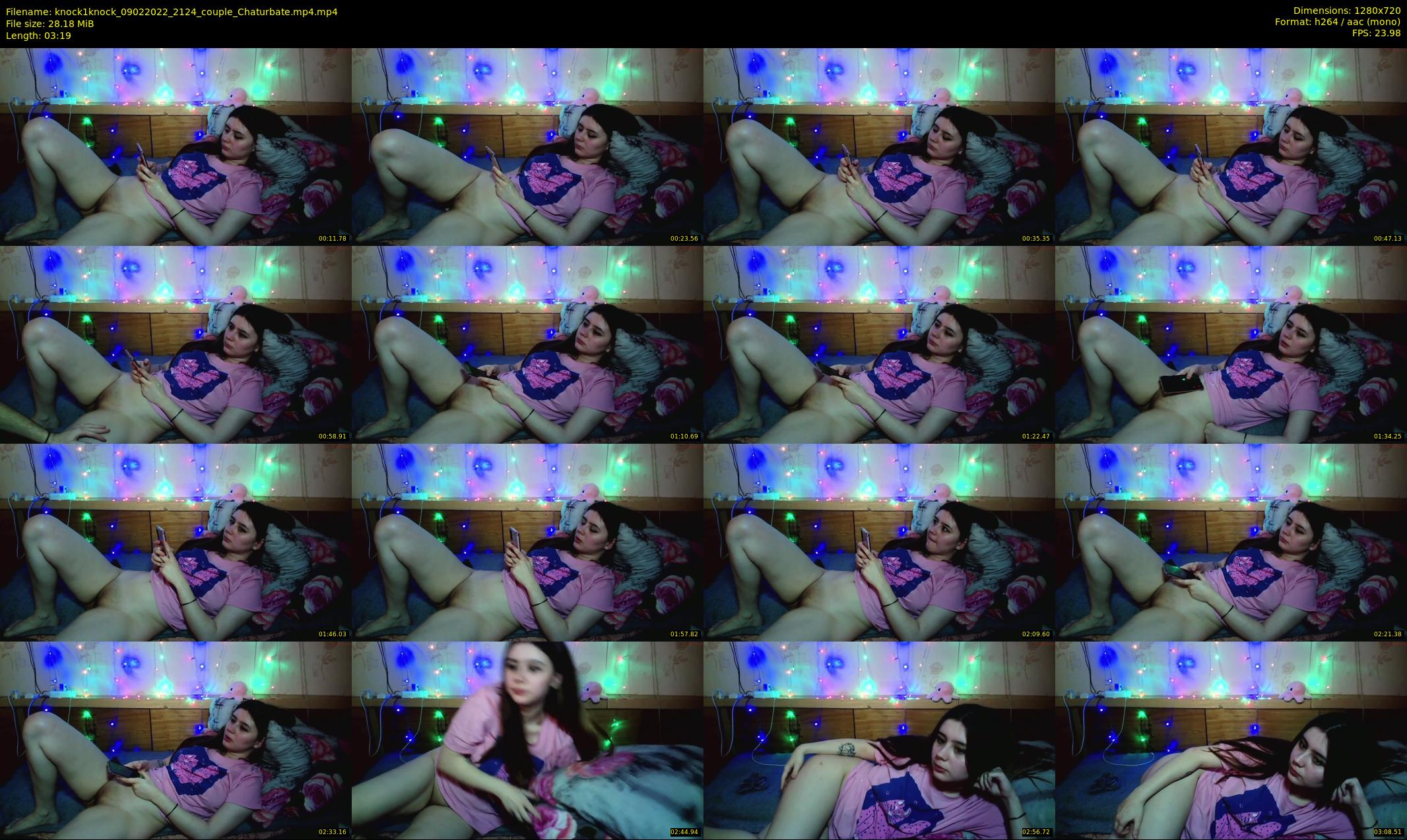 knock1knock — 4 minute Chaturbate couple cam show recording, 720p, Feb 9, 2022