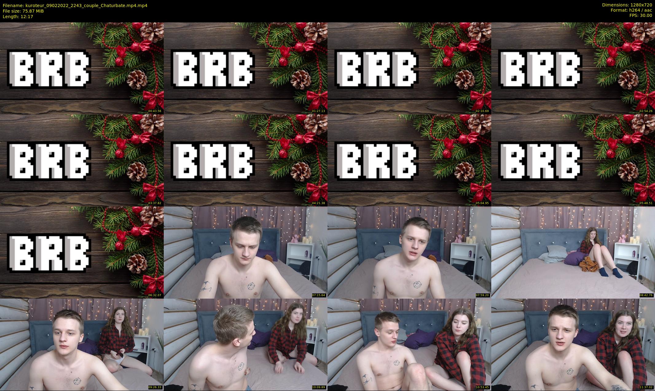 kuroteur — 13 minute Chaturbate couple cam show recording, 720p, Feb 9, 2022