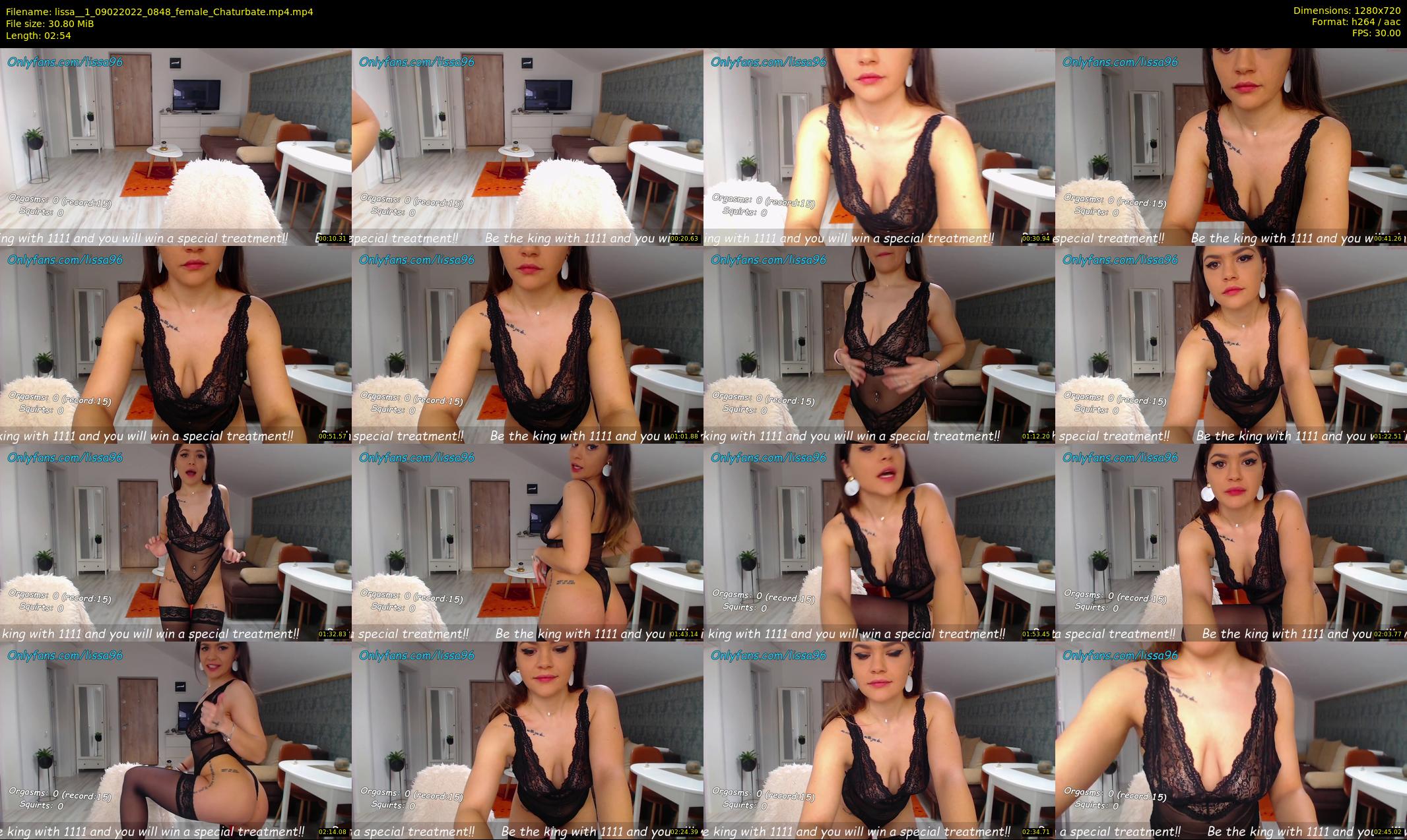 lissa__1 — 3 minute Chaturbate female cam show recording, 720p, Feb 9, 2022