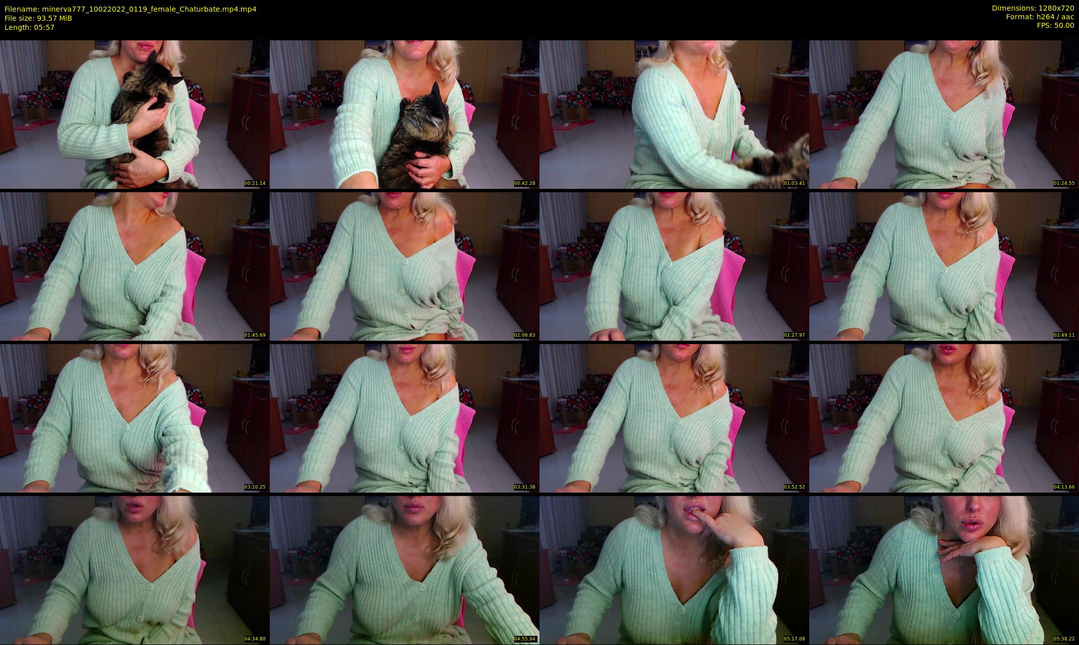 minerva777 — 6 minute Chaturbate female cam show recording, 720p, Feb 10, 2022