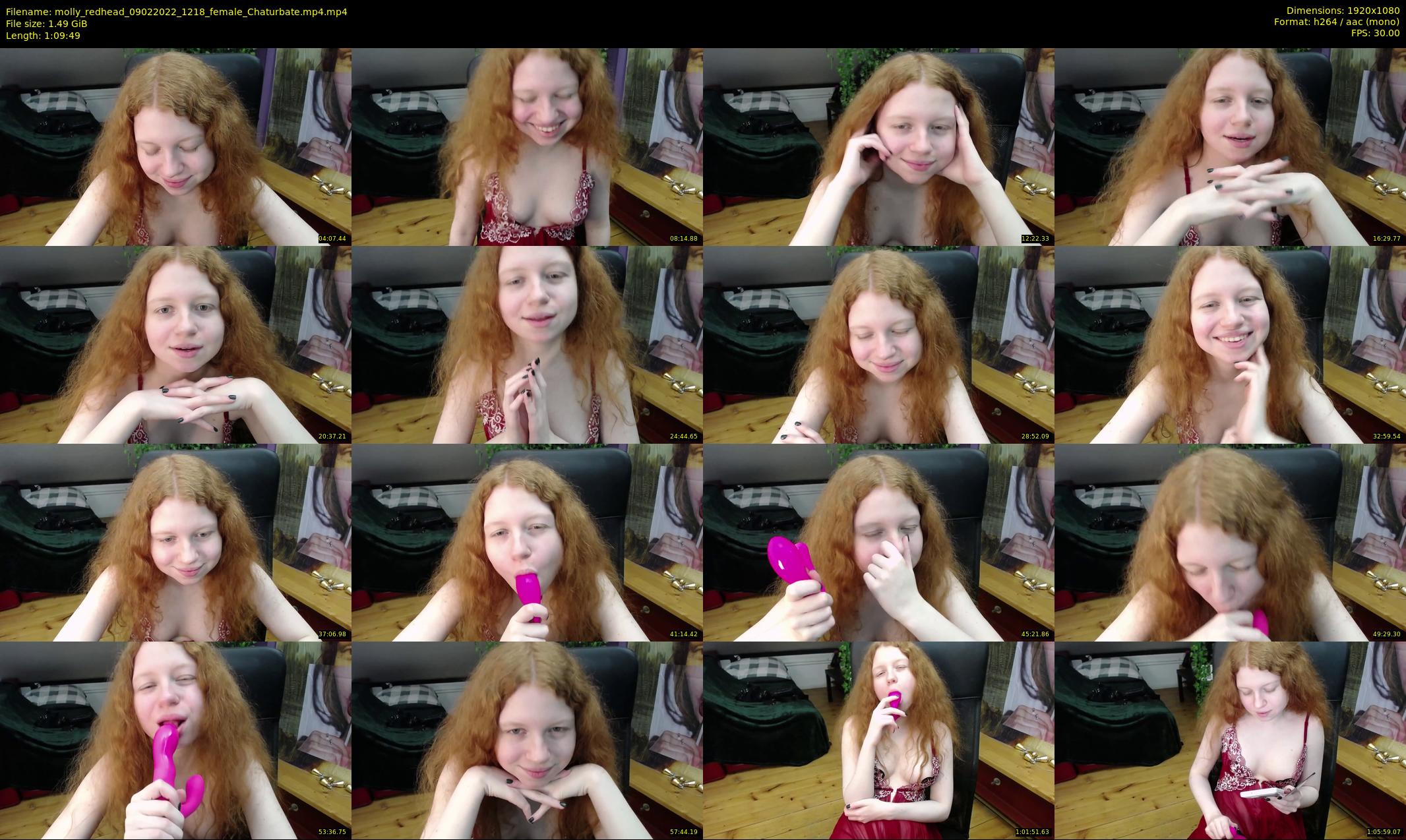 molly_redhead — 70 minute Chaturbate female cam show recording, 1080p, Feb 9, 2022