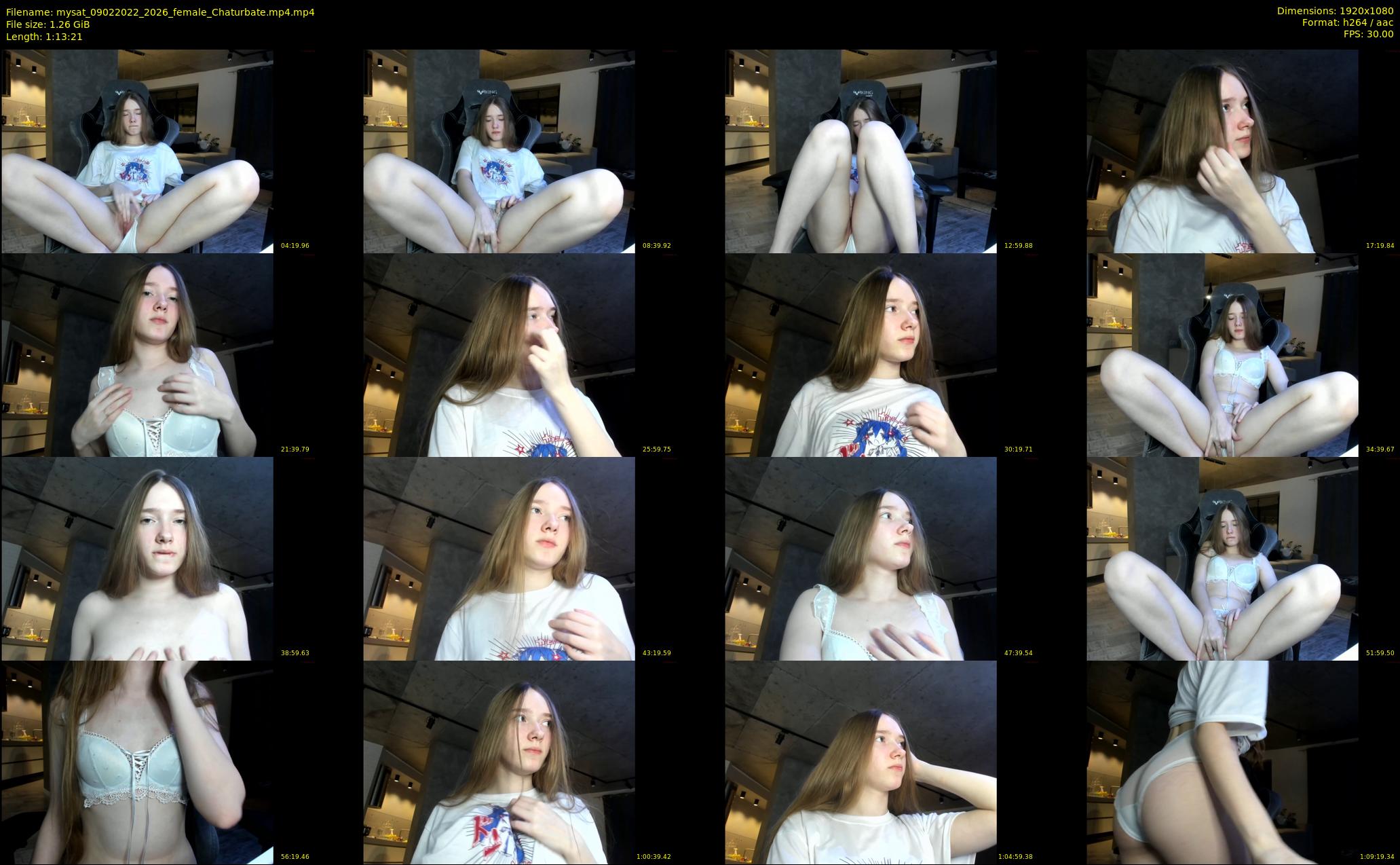 mysat — 74 minute Chaturbate female cam show recording, 1080p, Feb 9, 2022