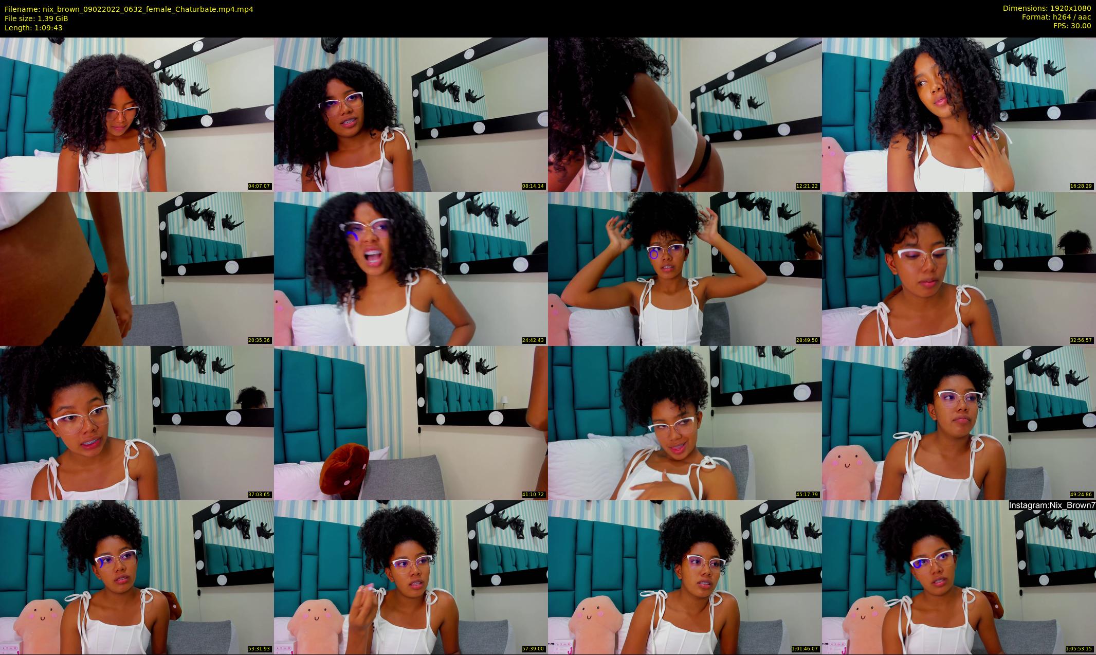 nix_brown — 70 minute Chaturbate female cam show recording, 1080p, Feb 9, 2022