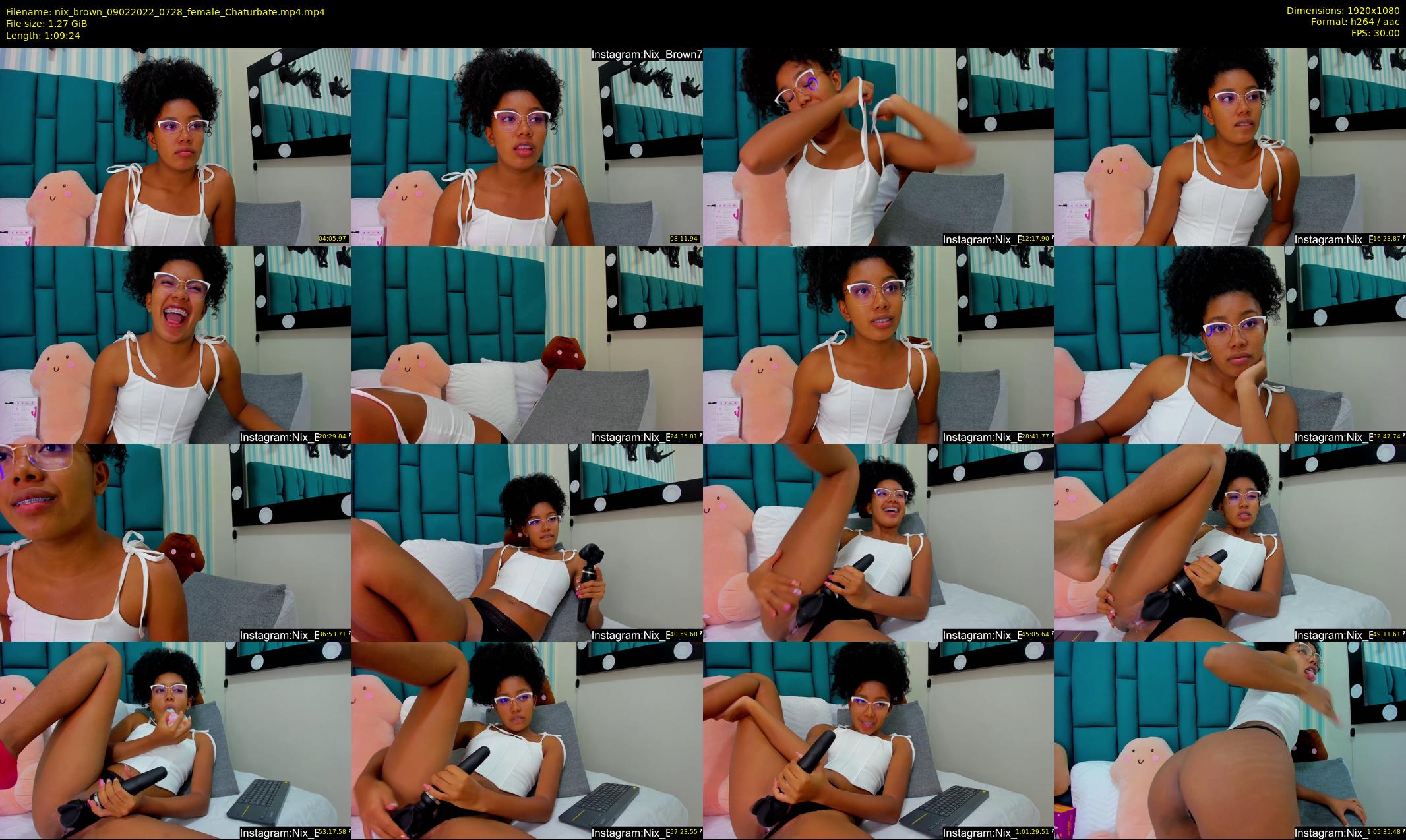nix_brown — 70 minute Chaturbate female cam show recording, 1080p, Feb 9, 2022