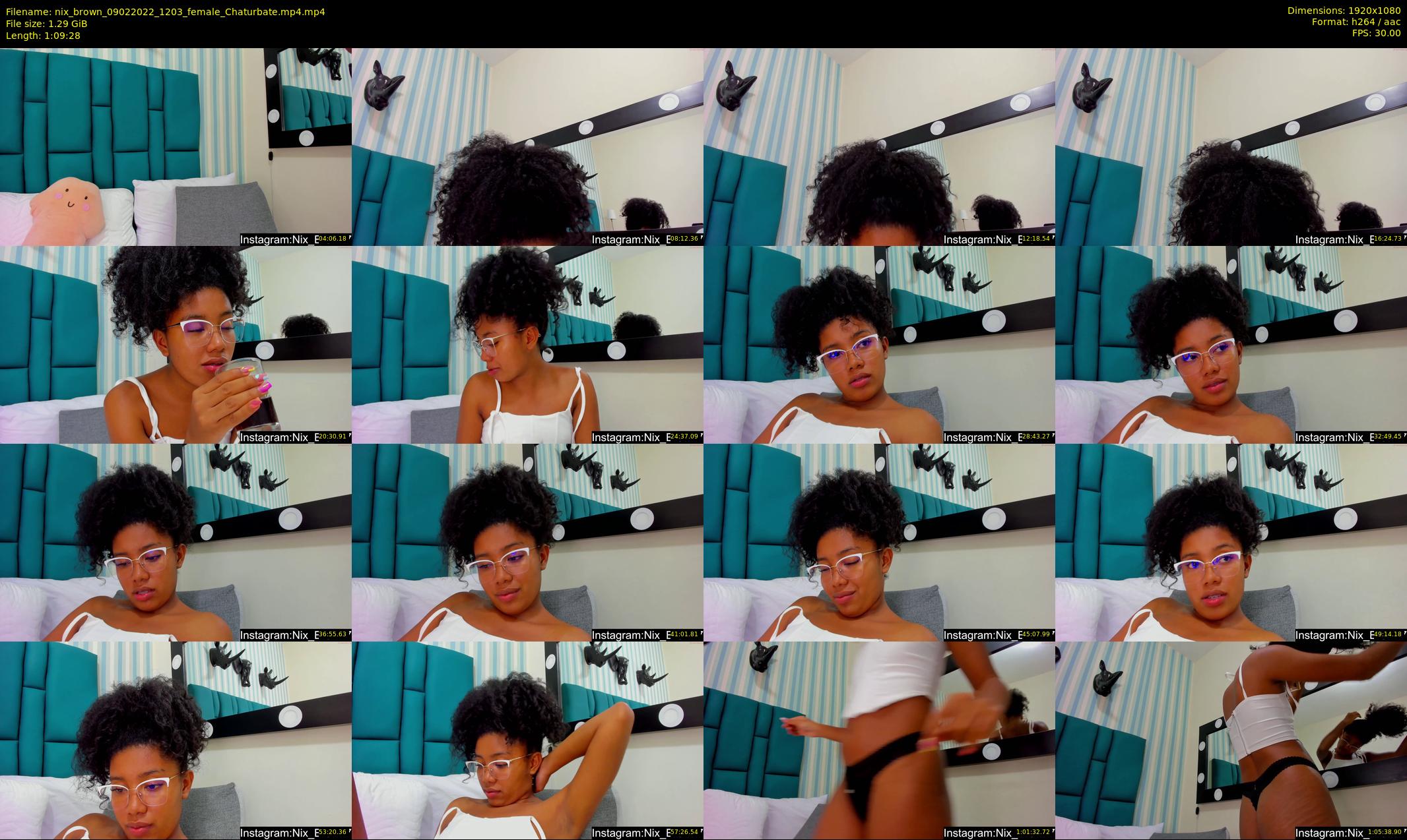 nix_brown — 70 minute Chaturbate female cam show recording, 1080p, Feb 9, 2022