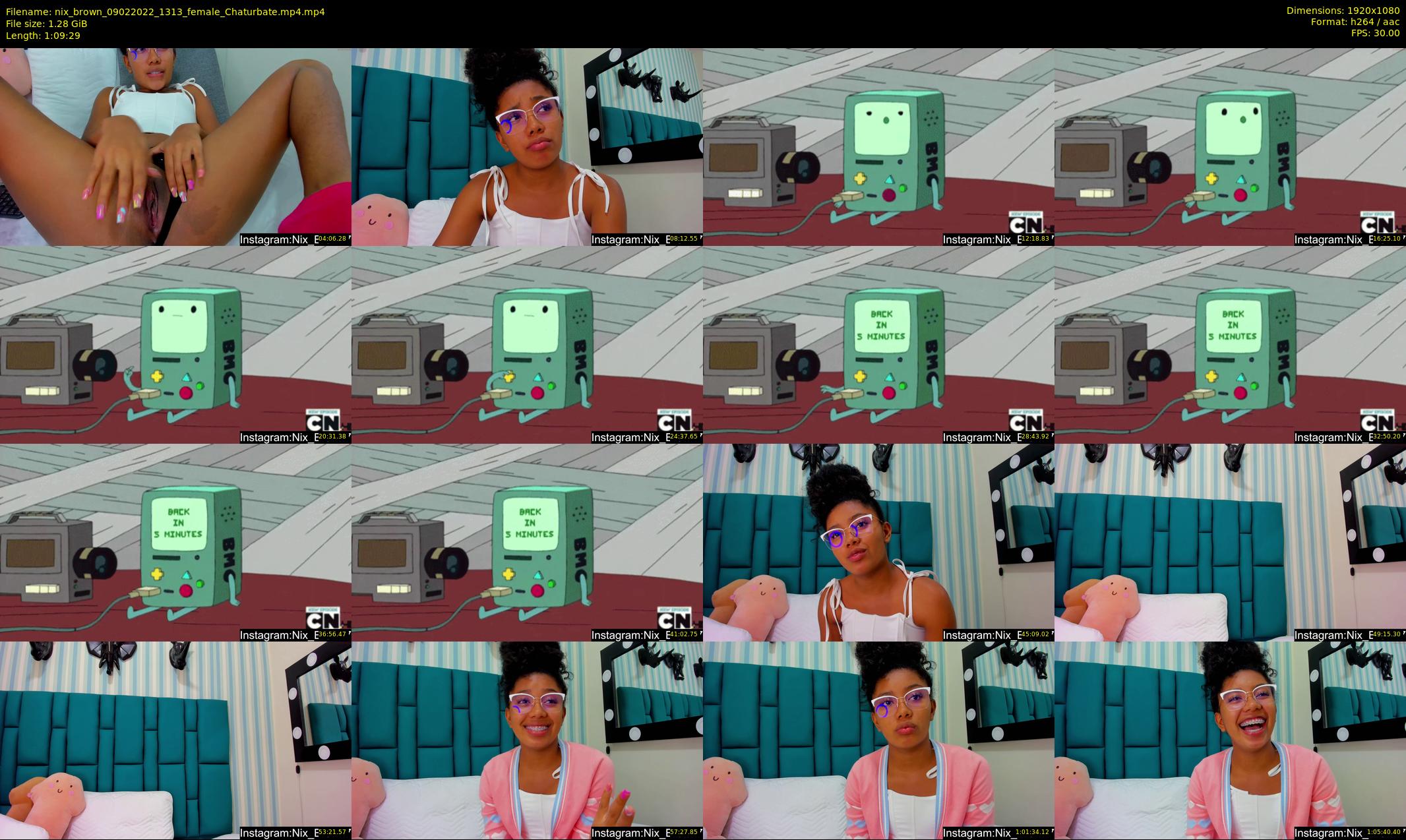 nix_brown — 70 minute Chaturbate female cam show recording, 1080p, Feb 9, 2022