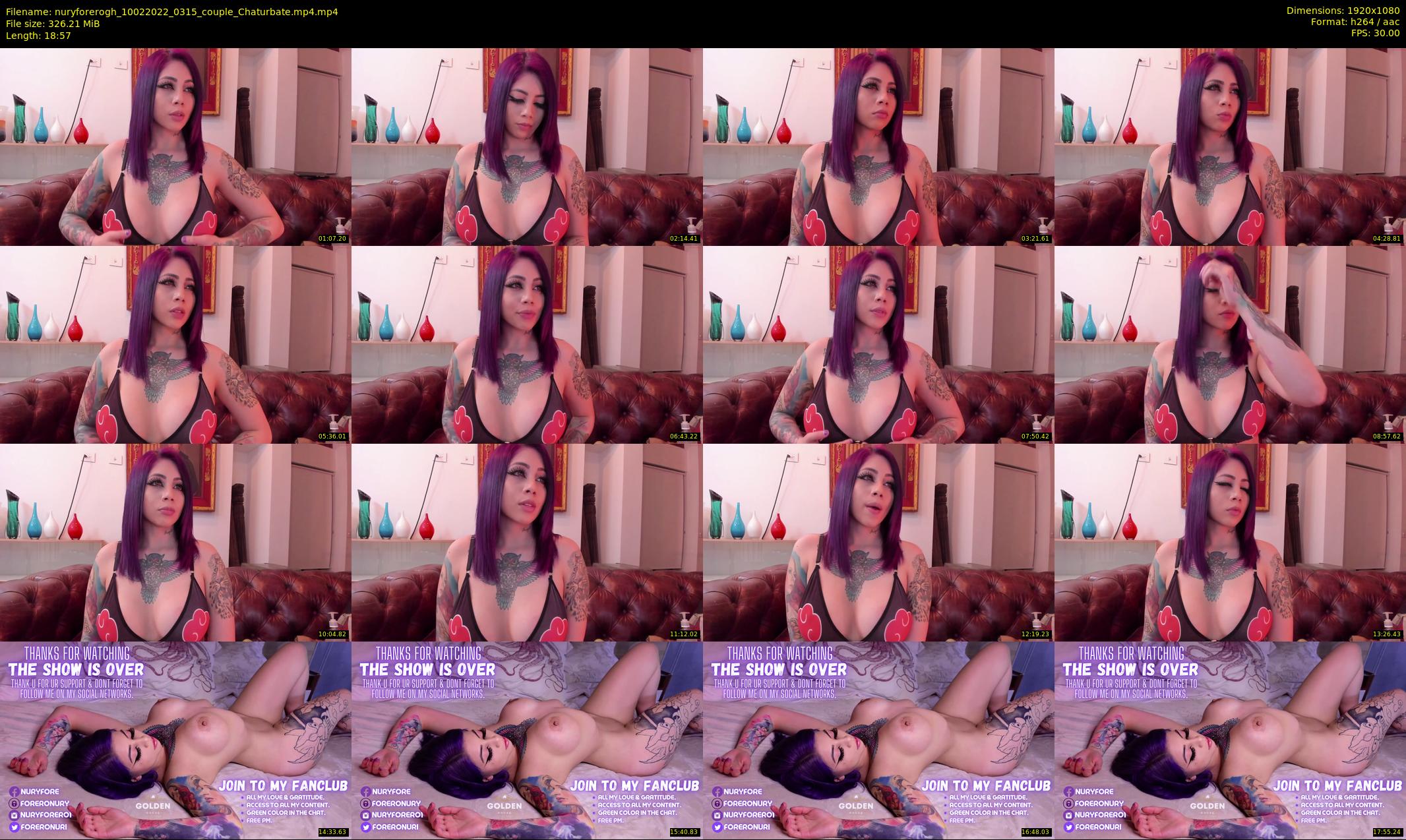 nuryforerogh — 19 minute Chaturbate female cam show recording, 1080p, Feb 10, 2022