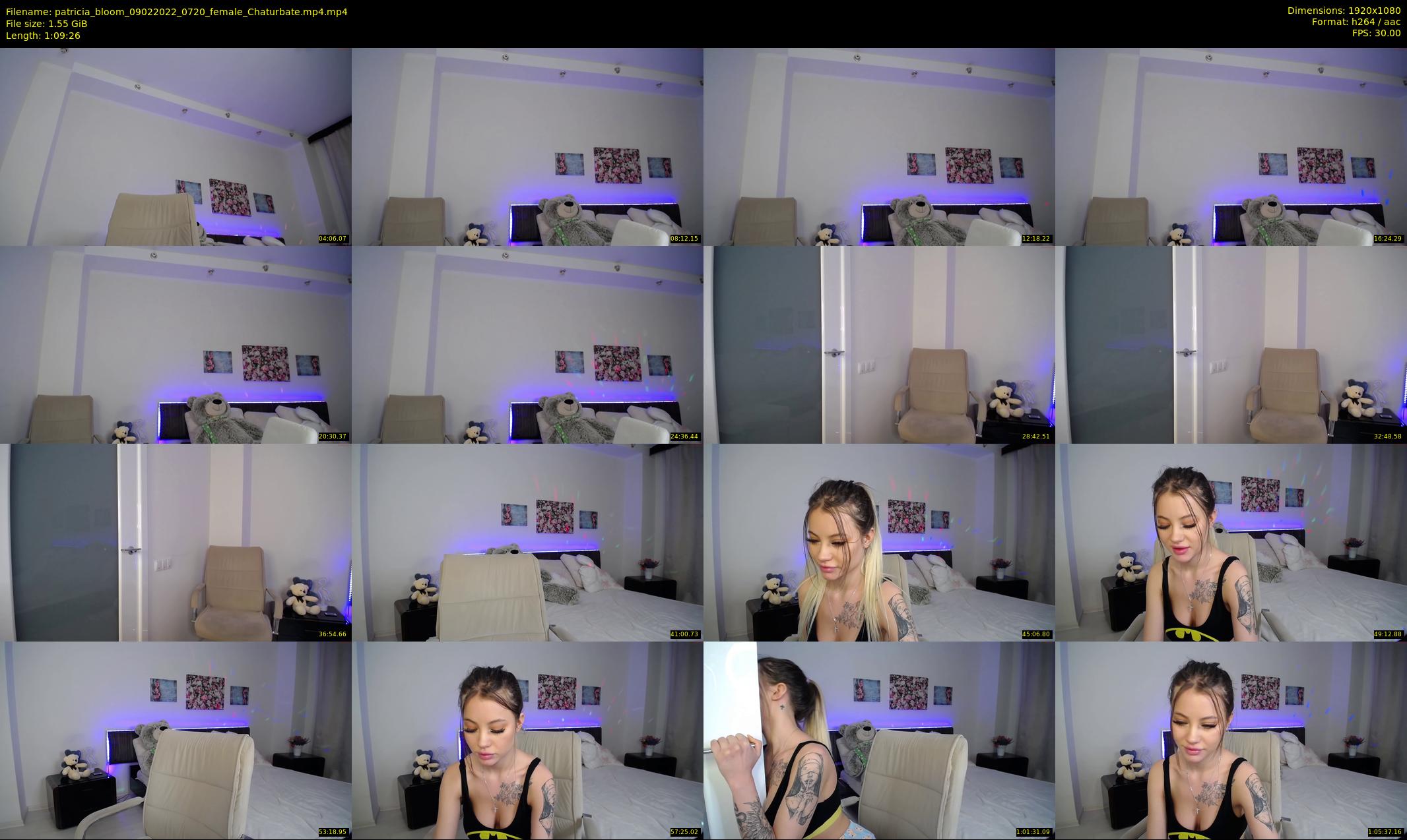 patricia_bloom — 70 minute Chaturbate female cam show recording, 1080p, Feb 9, 2022