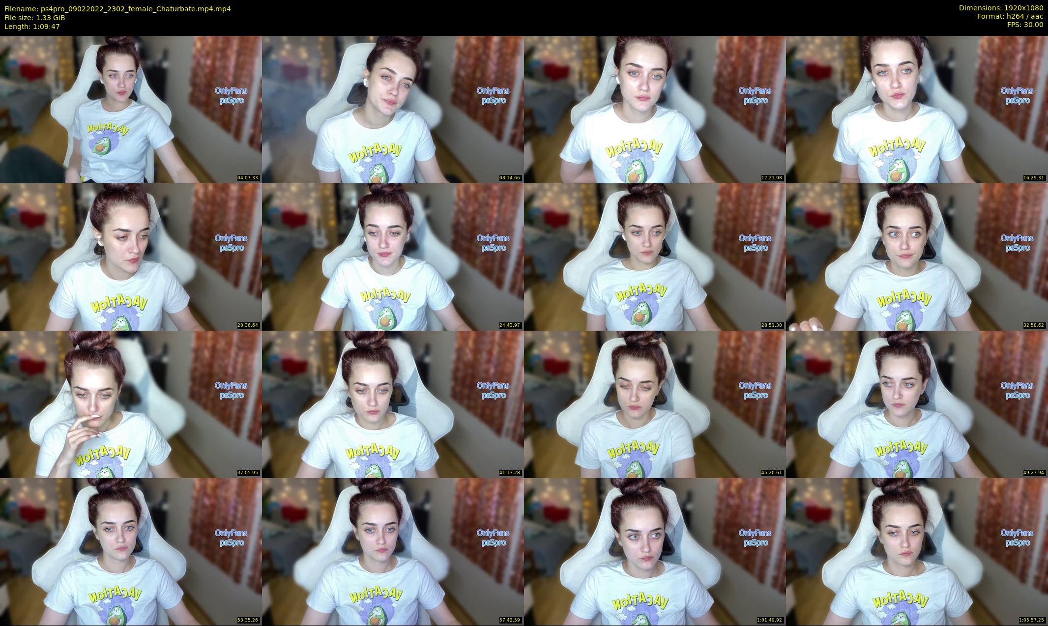 ps4pro — 70 minute Chaturbate female cam show recording, 1080p, Feb 9, 2022