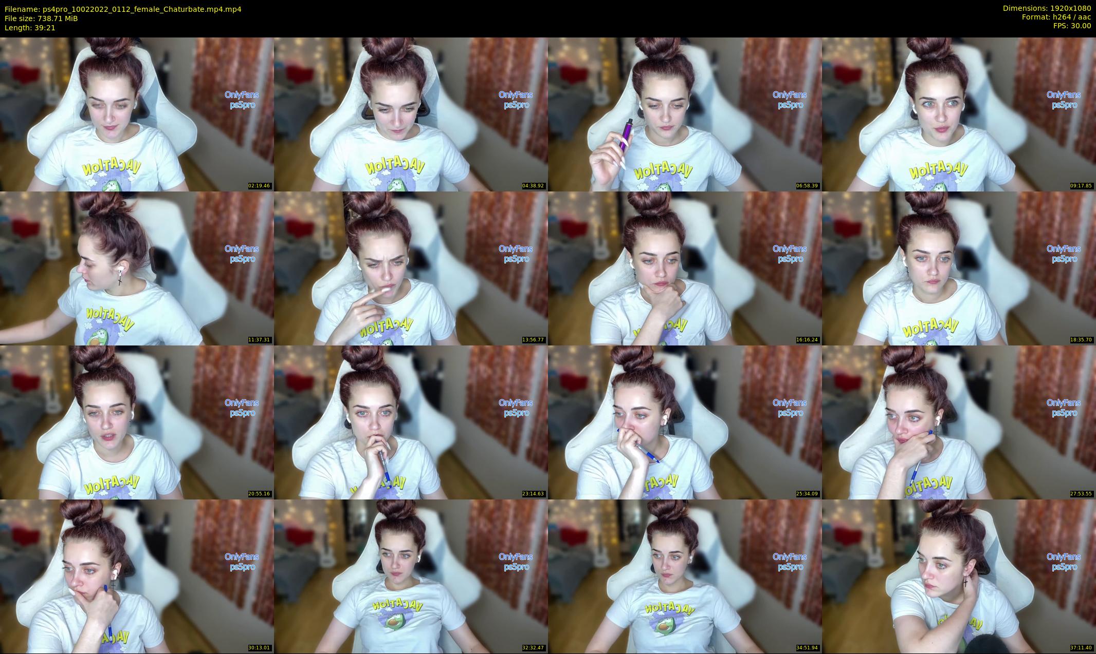 ps4pro — 40 minute Chaturbate female cam show recording, 1080p, Feb 10, 2022