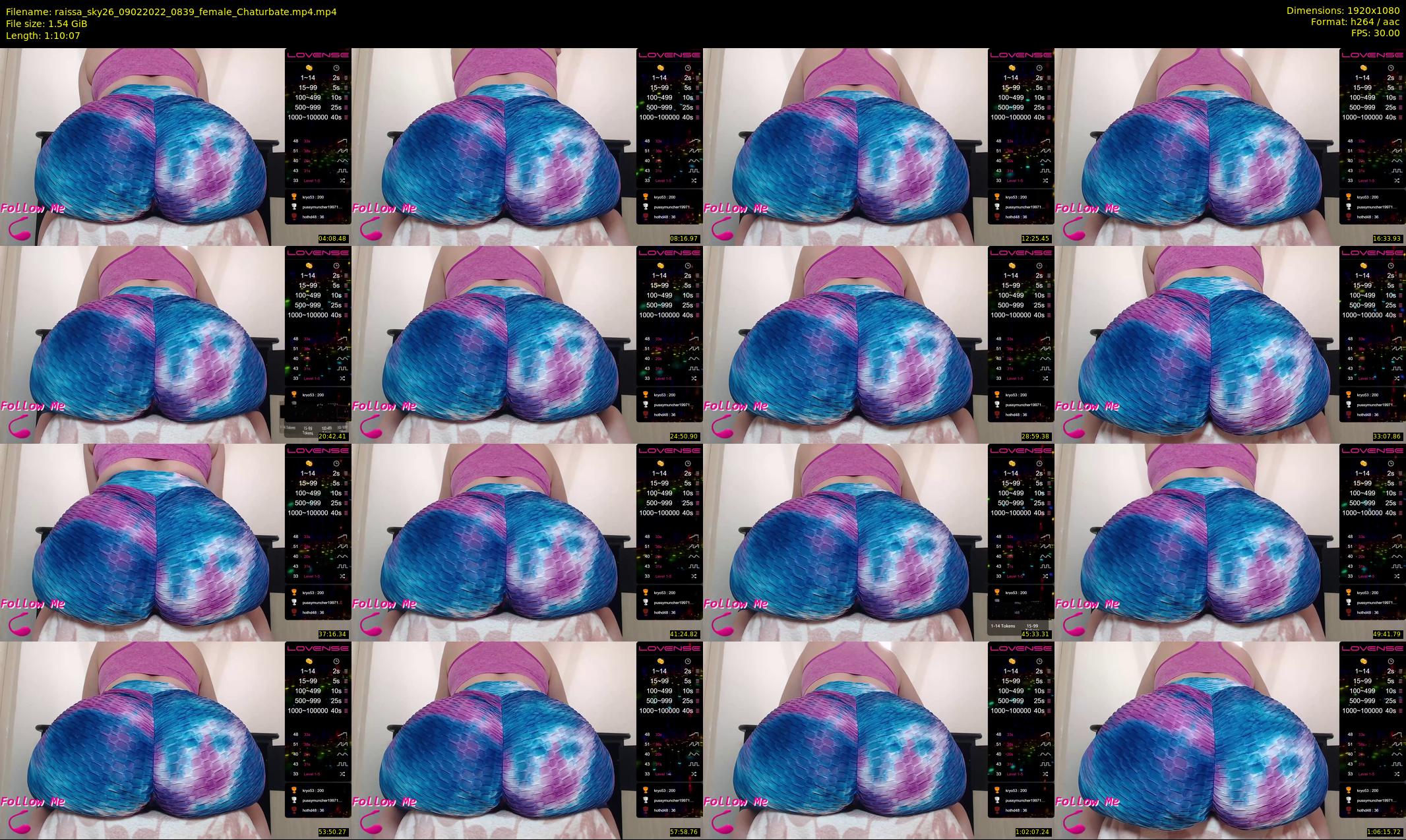 raissa_sky26 — 71 minute Chaturbate female cam show recording, 1080p, Feb 9, 2022